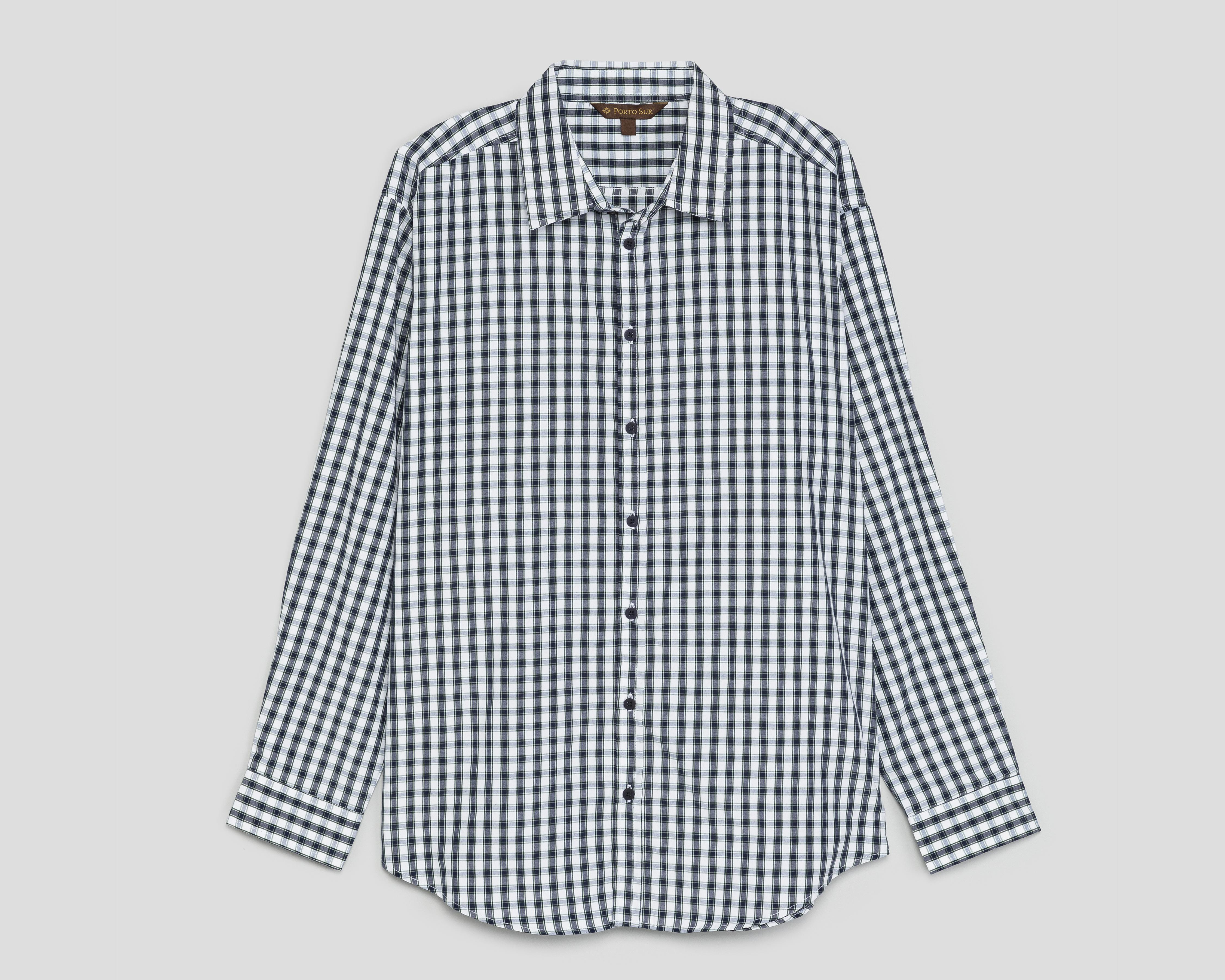 Camisa Casual Porto Sur Regular Fit a Cuadros