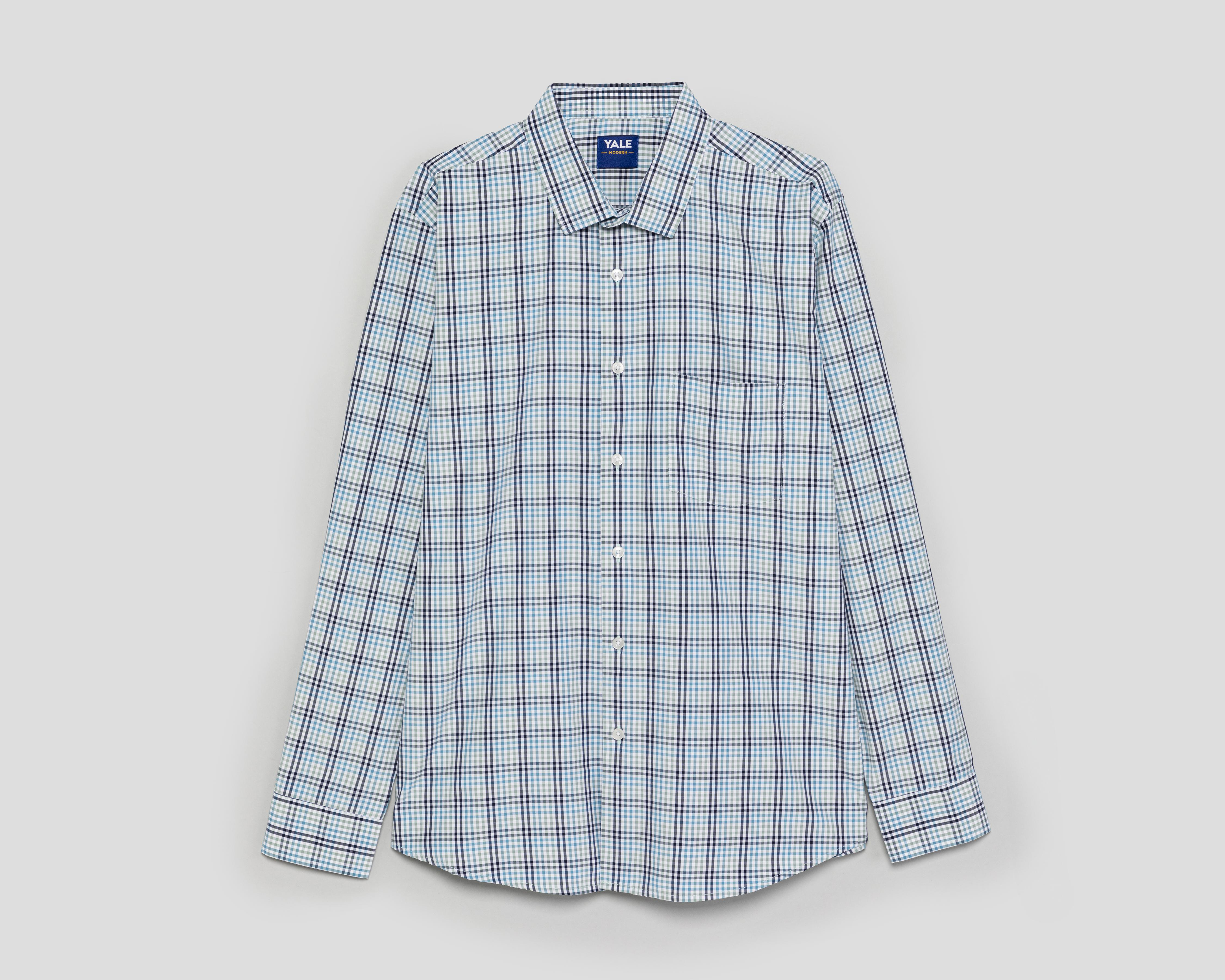 Foto 2 pulgar | Camisa Casual Yale Regular a Cuadros