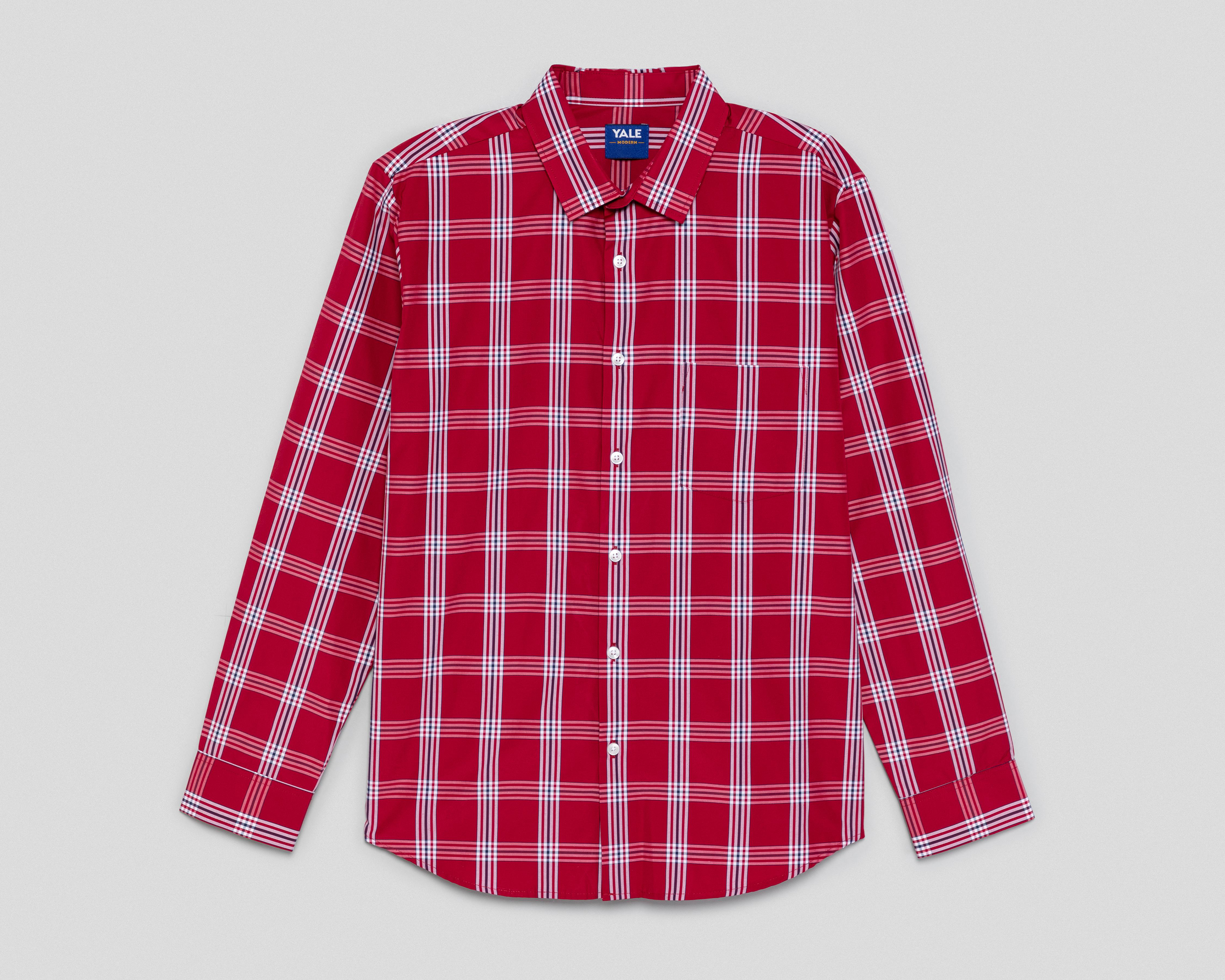 Foto 2 pulgar | Camisa Casual Yale Regular a Cuadros