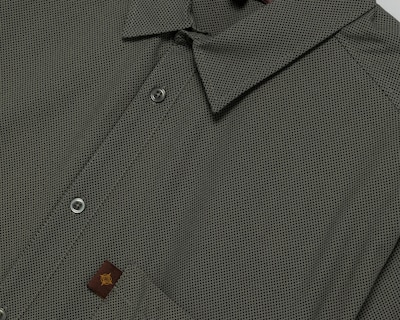 Foto 3 | Camisa Casual de Algodón Porto Sur Regular con Miniprint
