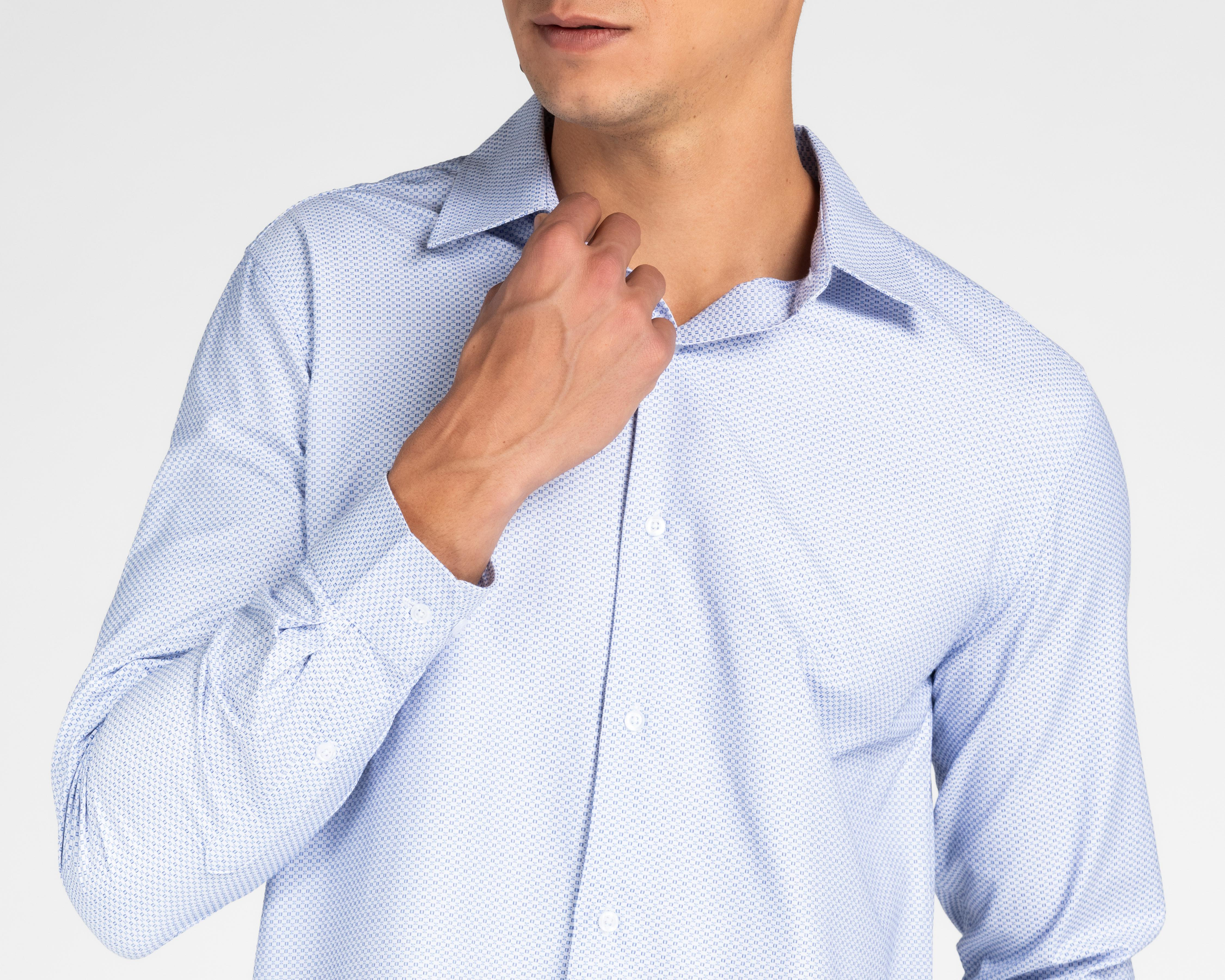 Foto 4 pulgar | Camisa Casual Wall Street Regular Estampada para Hombre