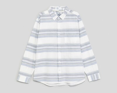 Foto 1 | Camisa de Vestir de Algodón Refill Manga Larga Cuello Americano