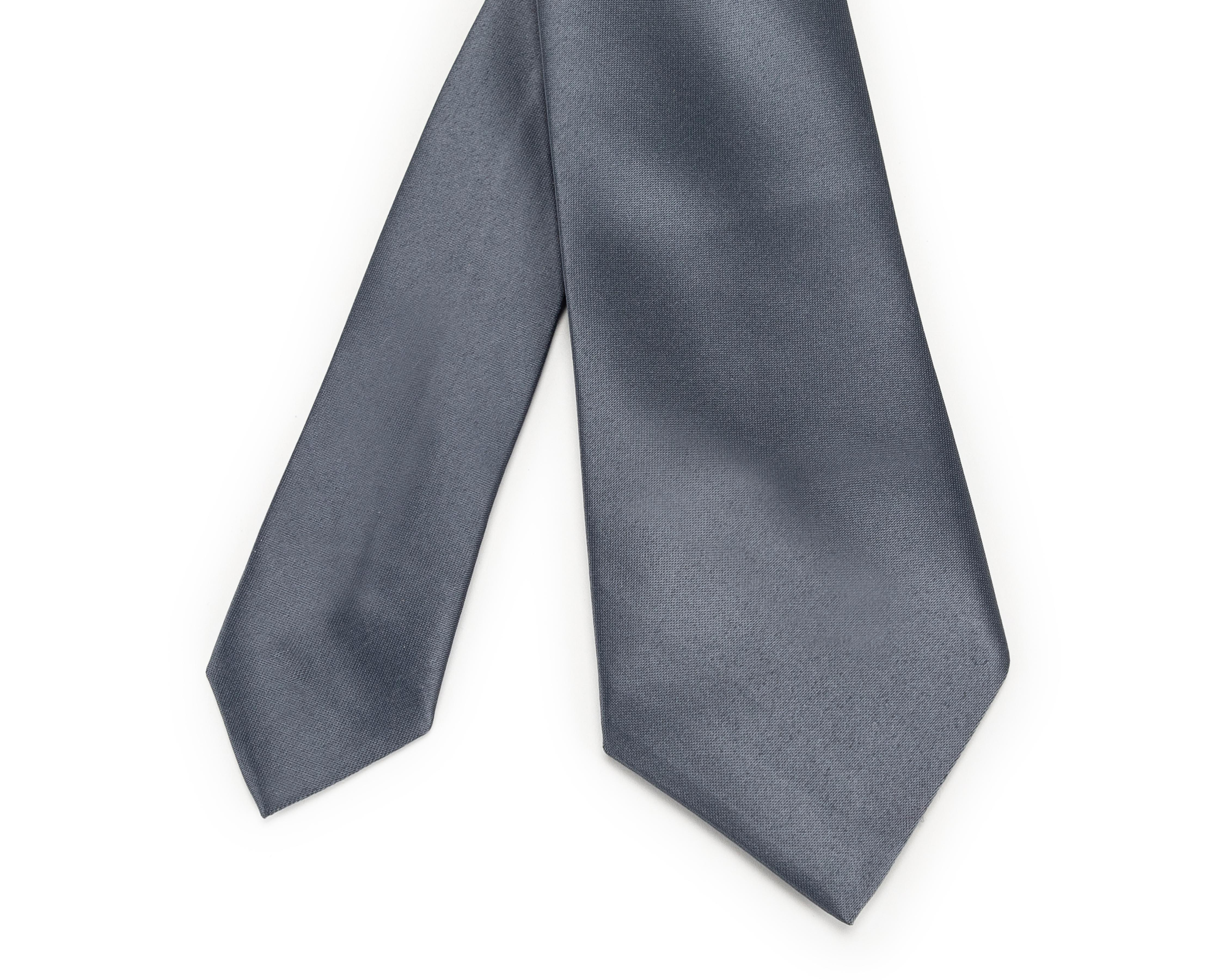 Foto 4 pulgar | Corbata Lisa Wall Street Gris