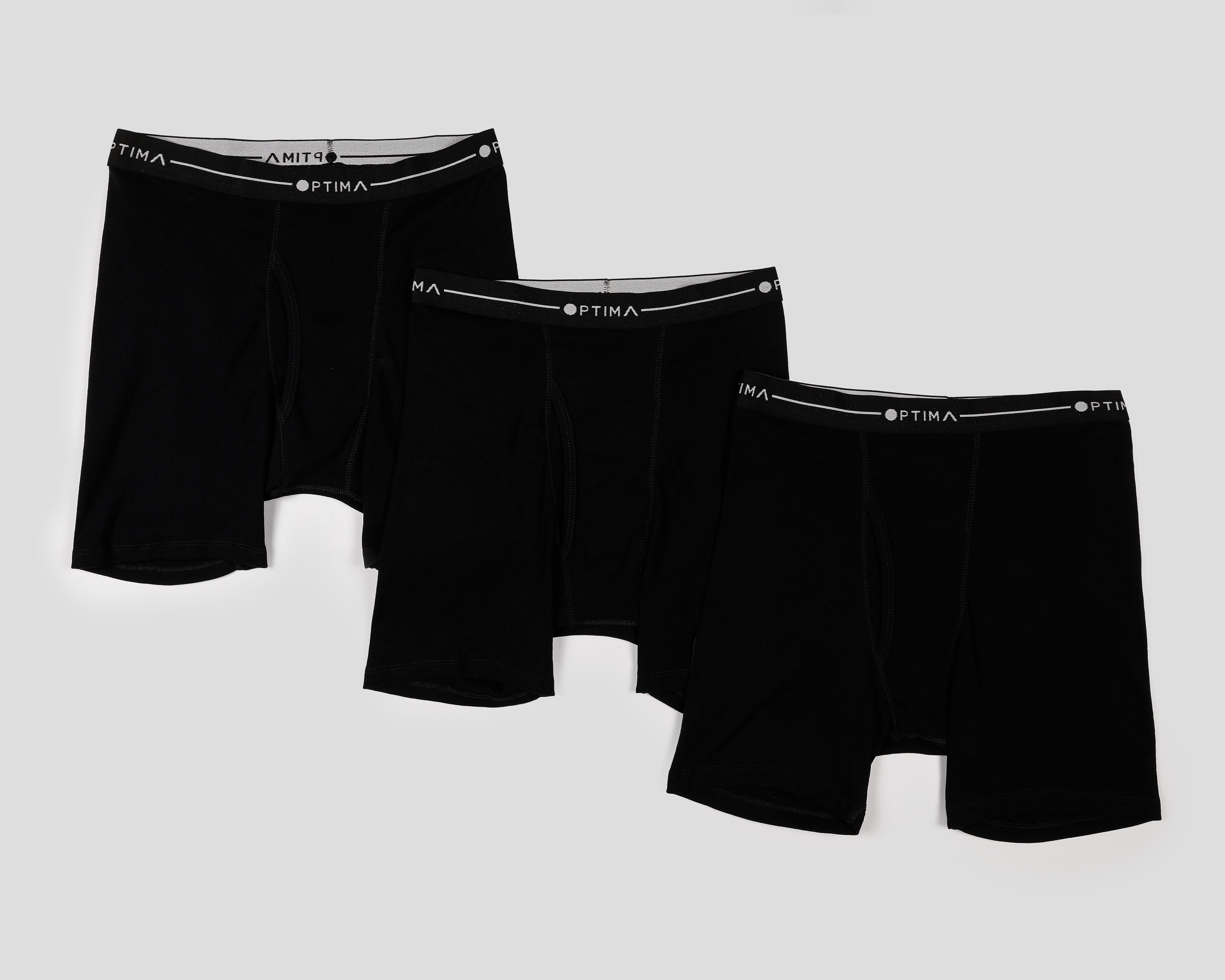 Foto 1 | Bóxer Largo Optima para Hombre 3 Piezas