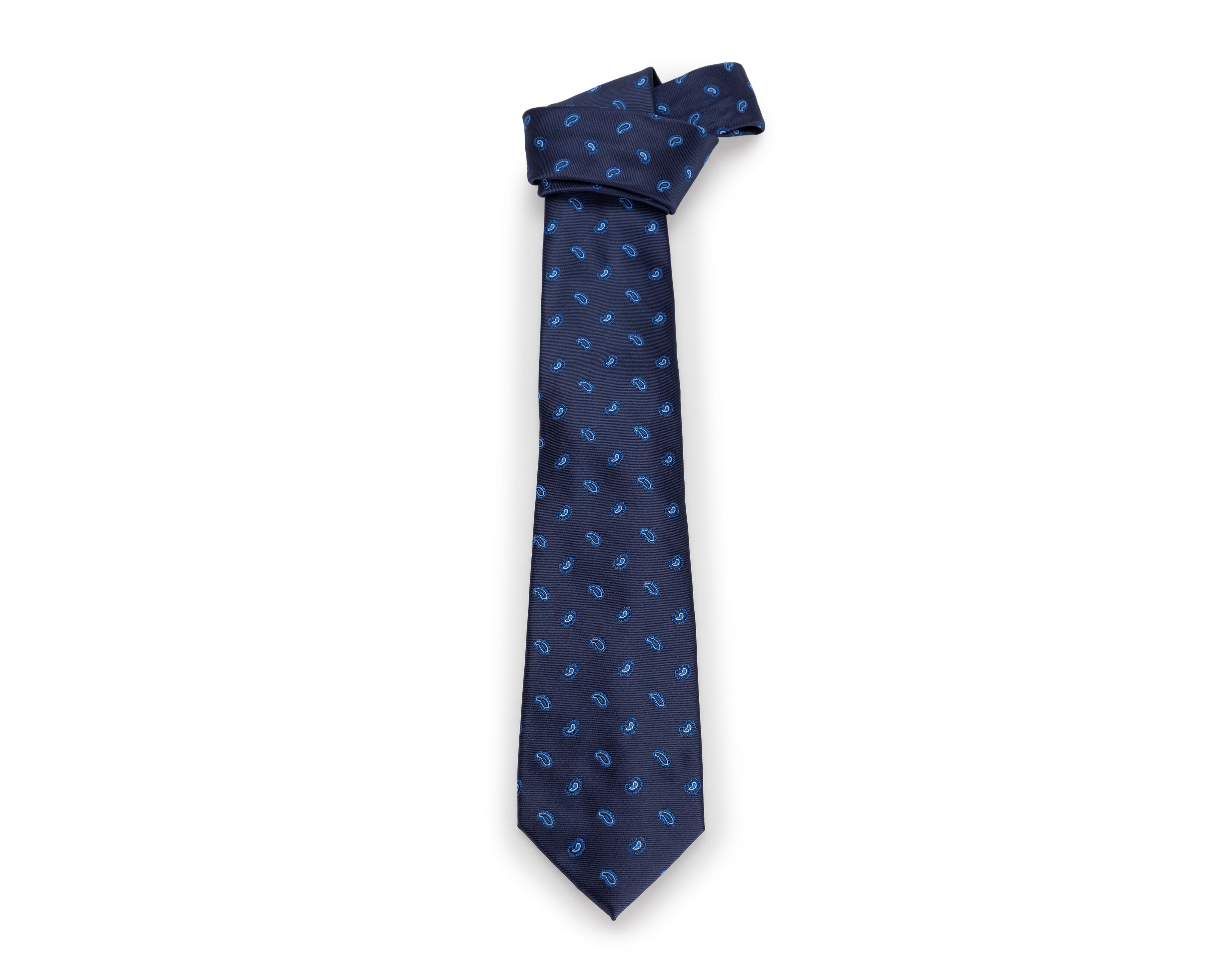 Foto 2 pulgar | Corbata con Estampado Wall Street Azul