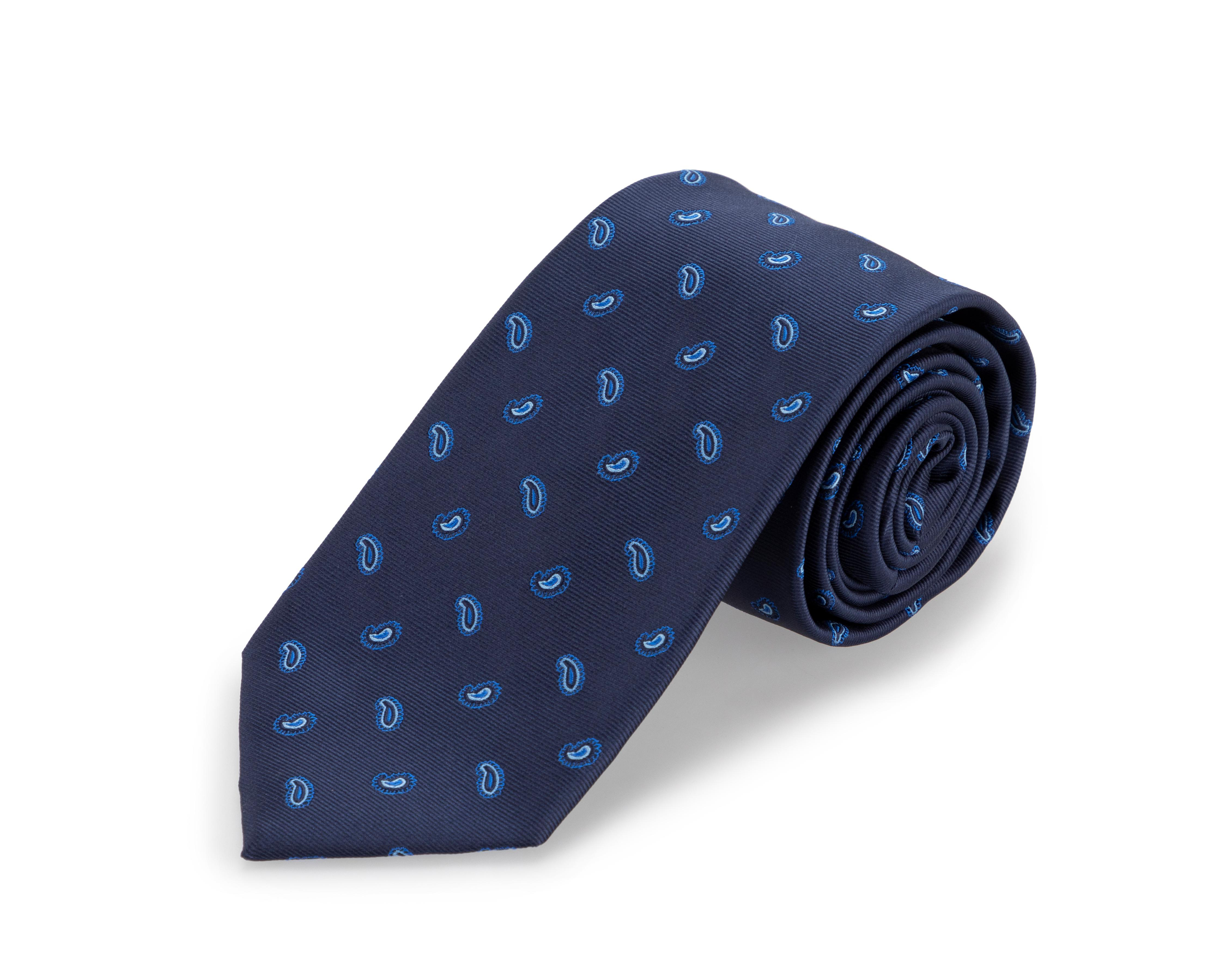 Foto 3 pulgar | Corbata con Estampado Wall Street Azul