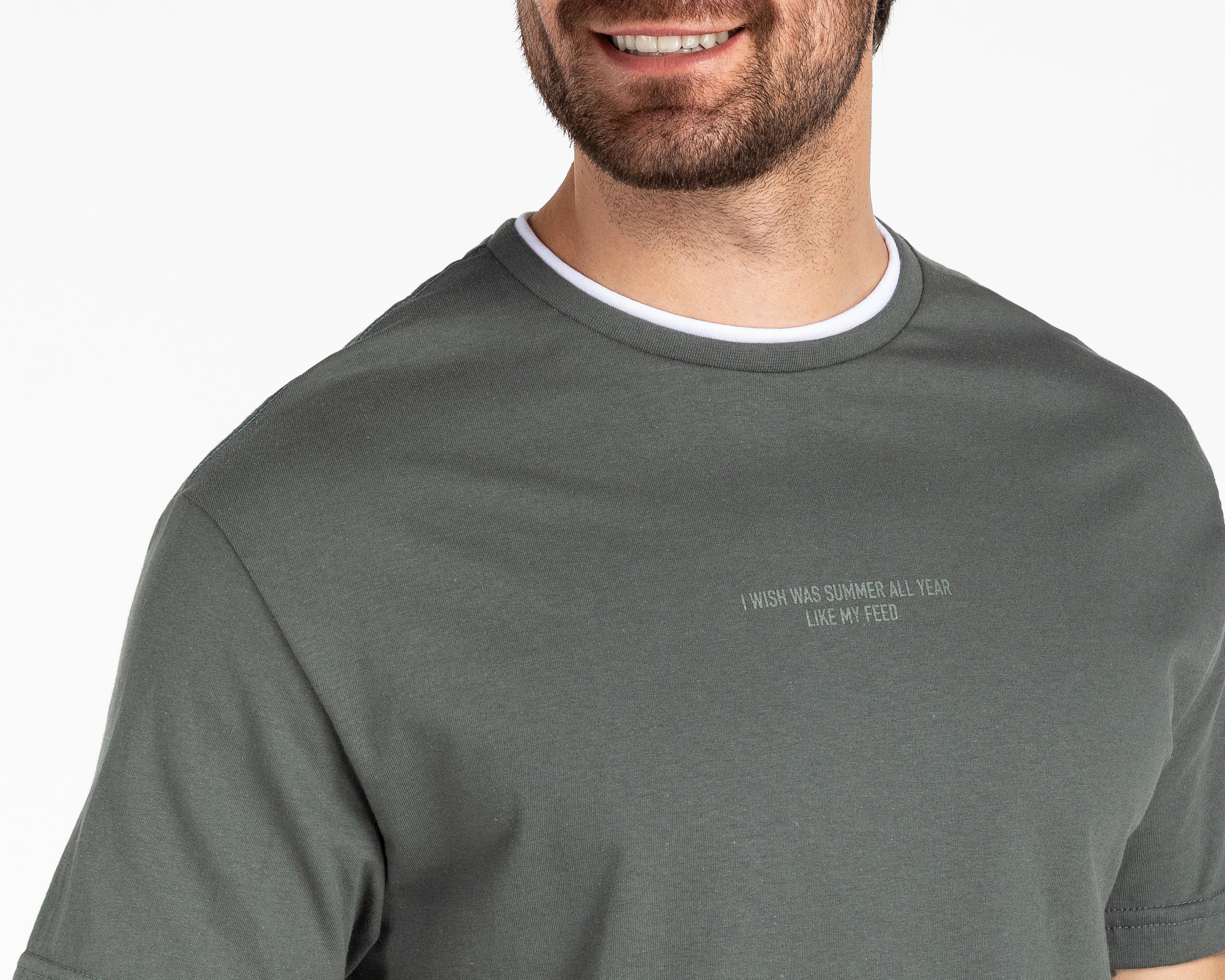 Foto 5 pulgar | Playera Refill Cuello Redondo para Hombre