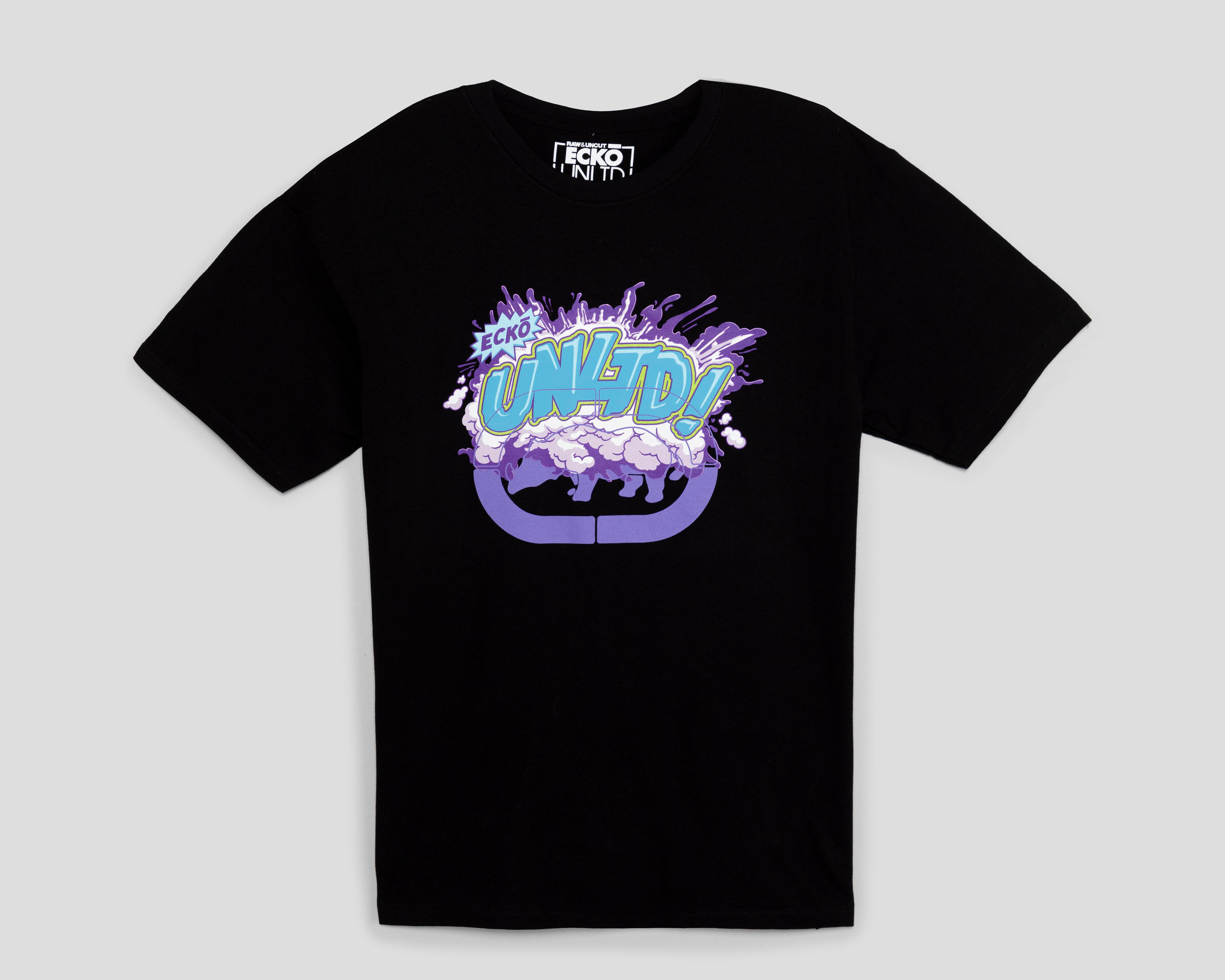 Playera de Cuello Redondo Eckó Unltd. Negra para Hombre