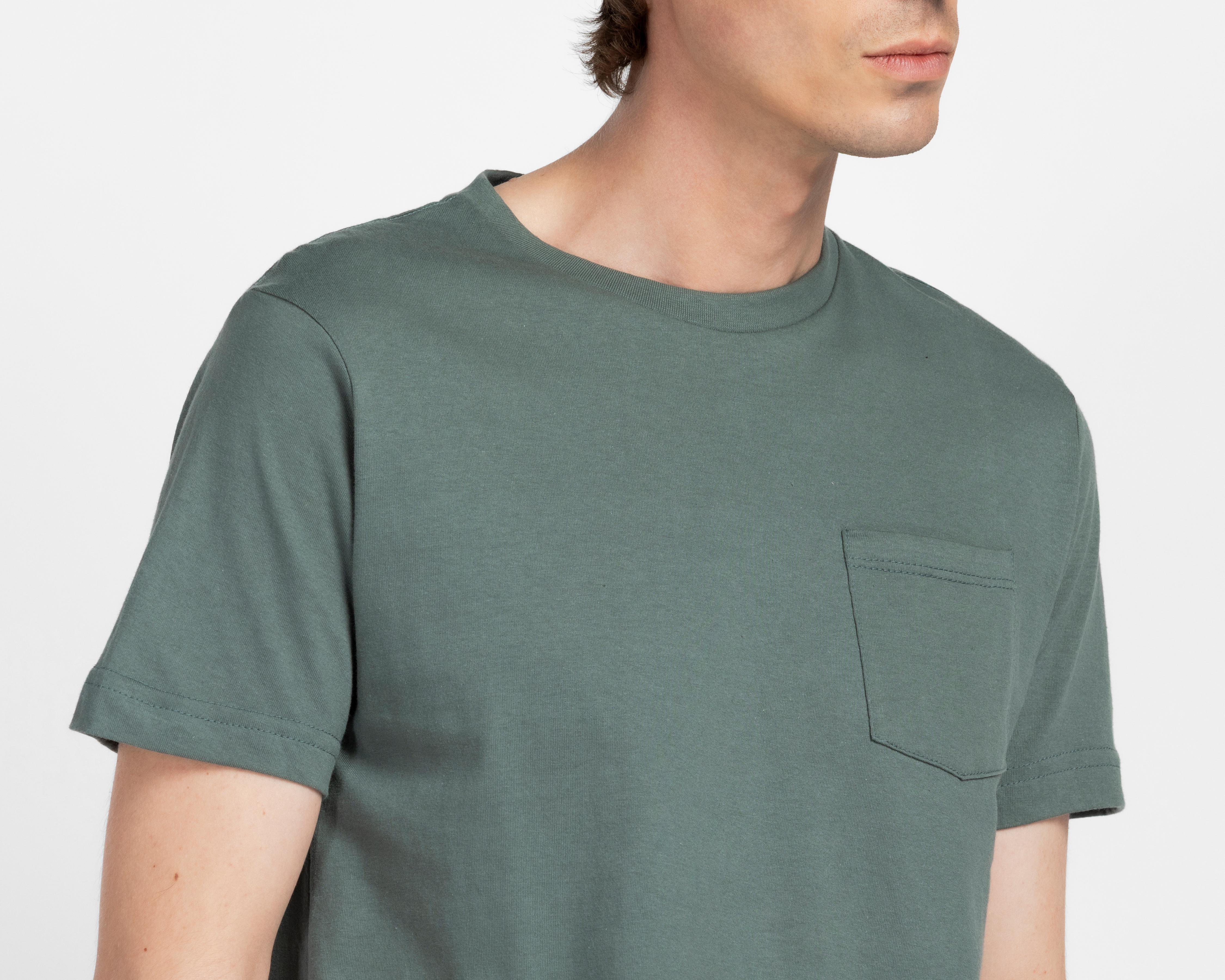 Foto 5 pulgar | Playera de Cuello Redondo Refill Verde para Hombre