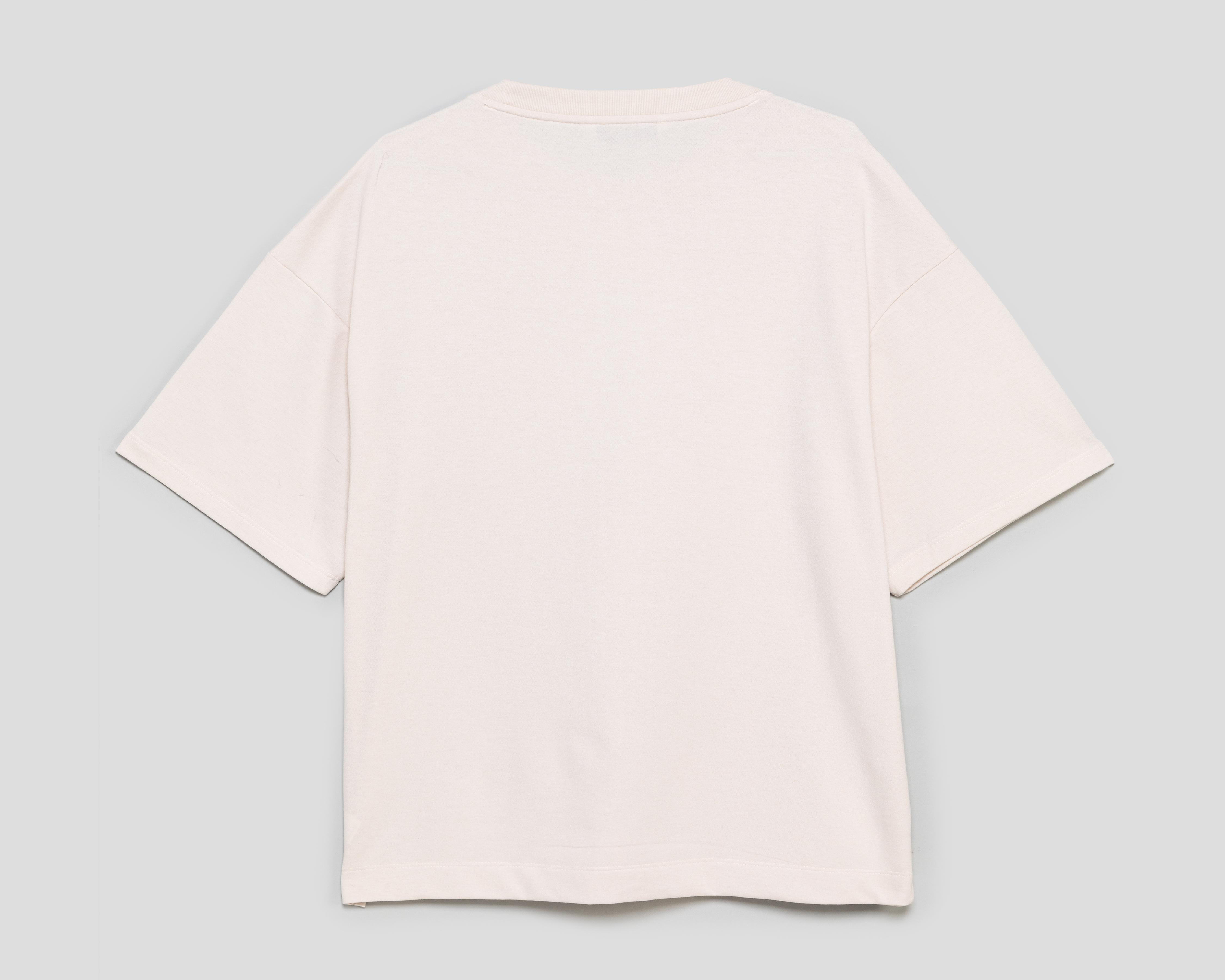 Foto 3 pulgar | Playera de Cuello Redondo Beige Strona para Hombre