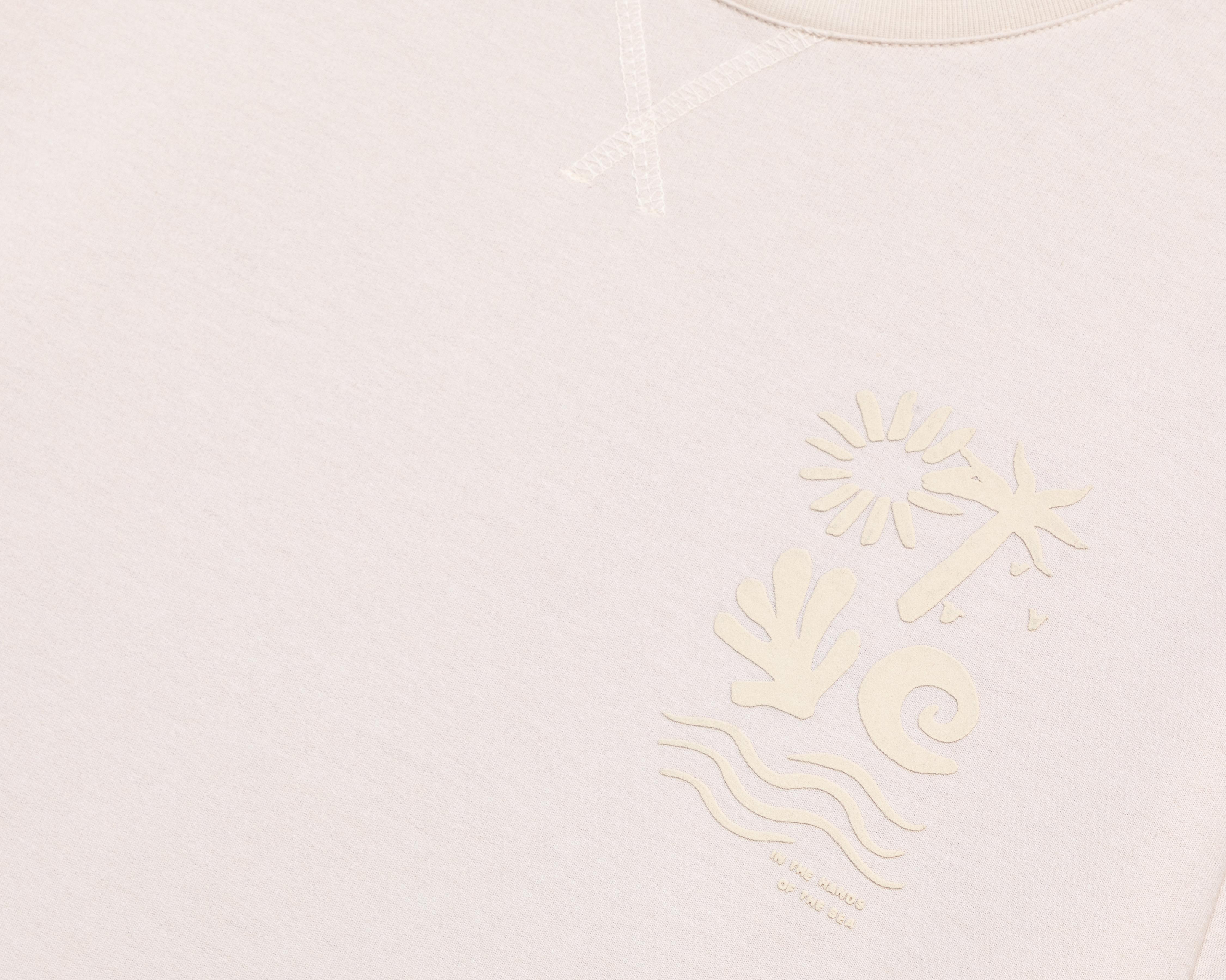 Foto 4 pulgar | Playera de Cuello Redondo Beige Strona para Hombre