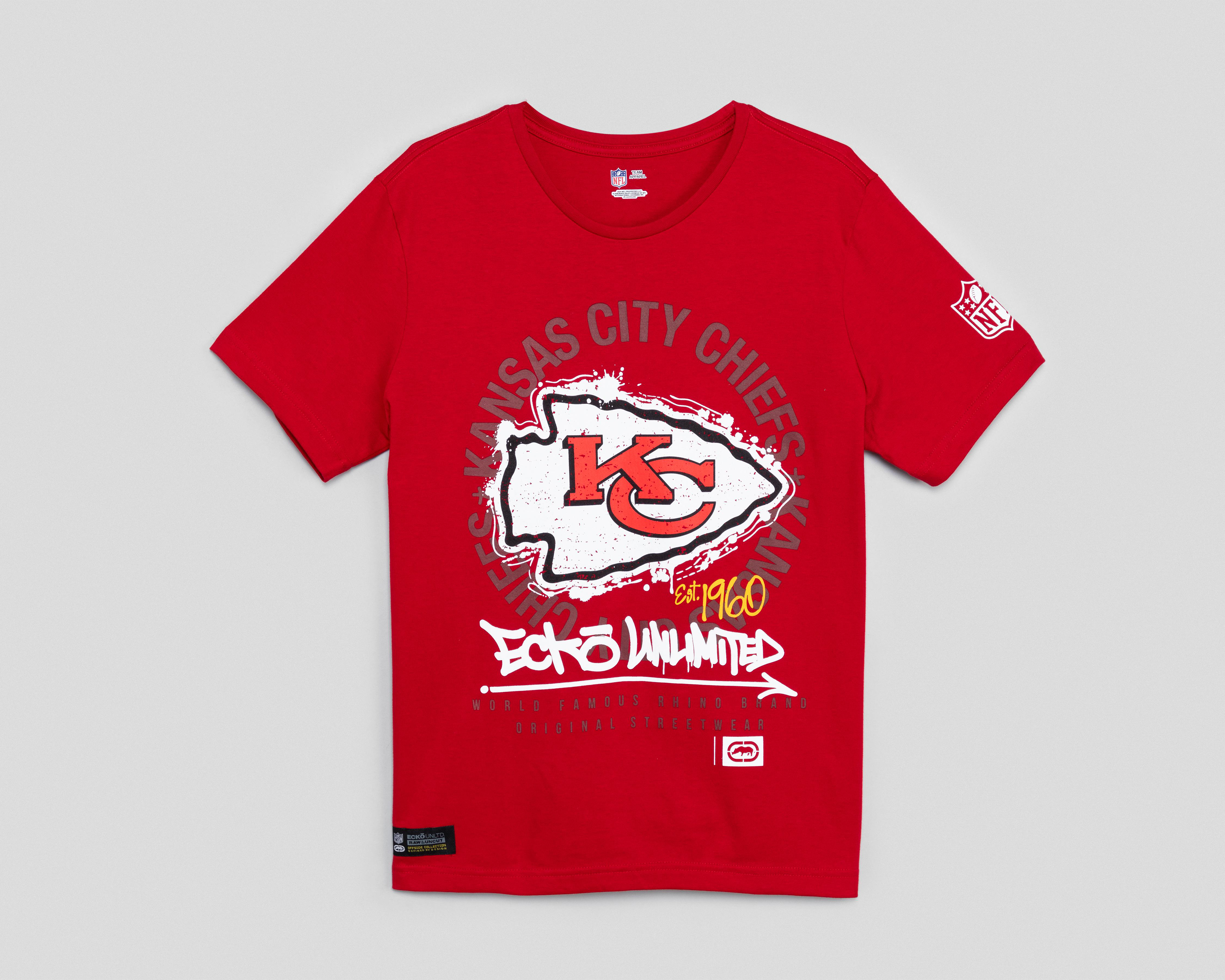 Foto 2 pulgar | Playera Eckó Unltd. Kansas City Chiefs Cuello Redondo