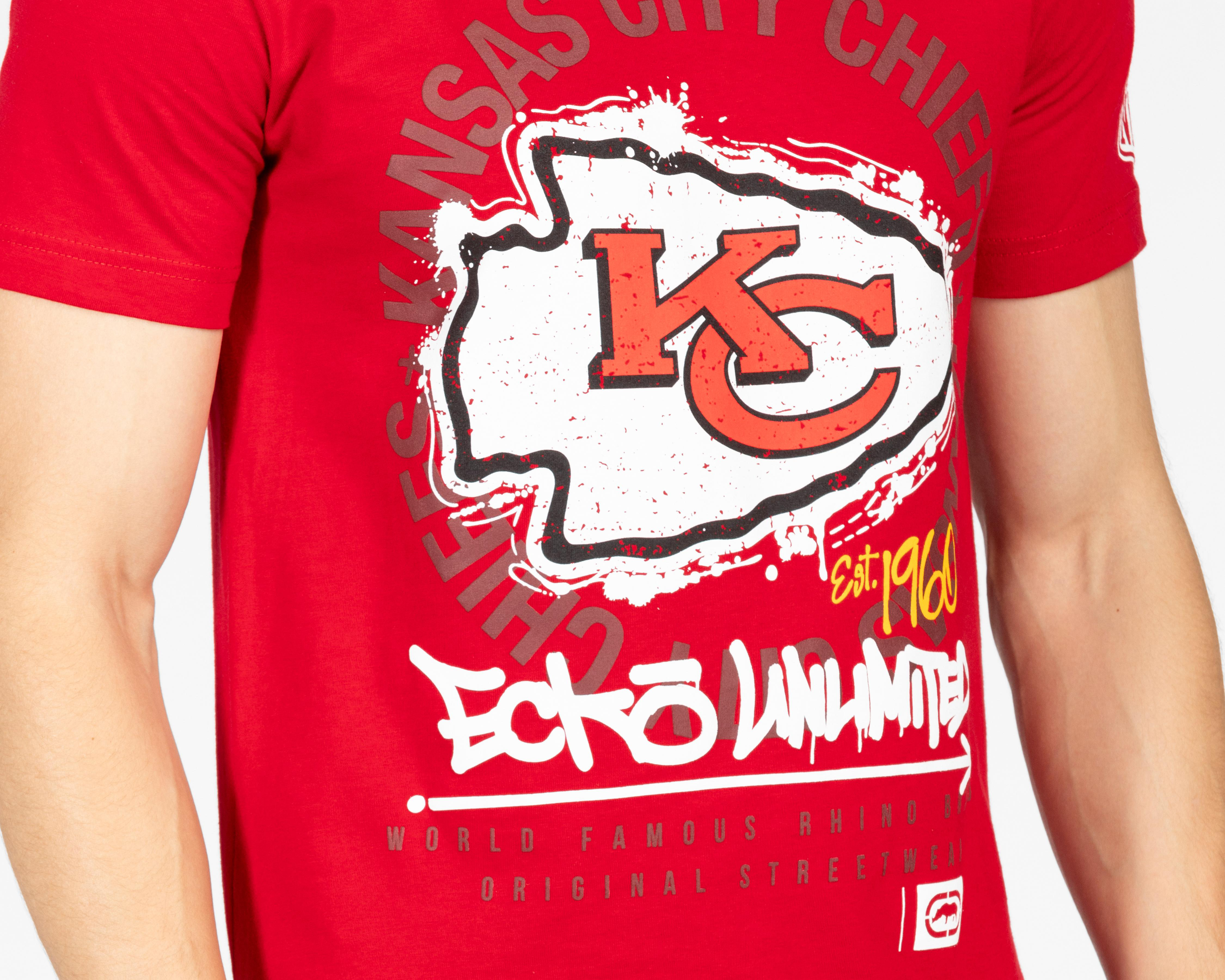 Foto 5 pulgar | Playera Eckó Unltd. Kansas City Chiefs Cuello Redondo