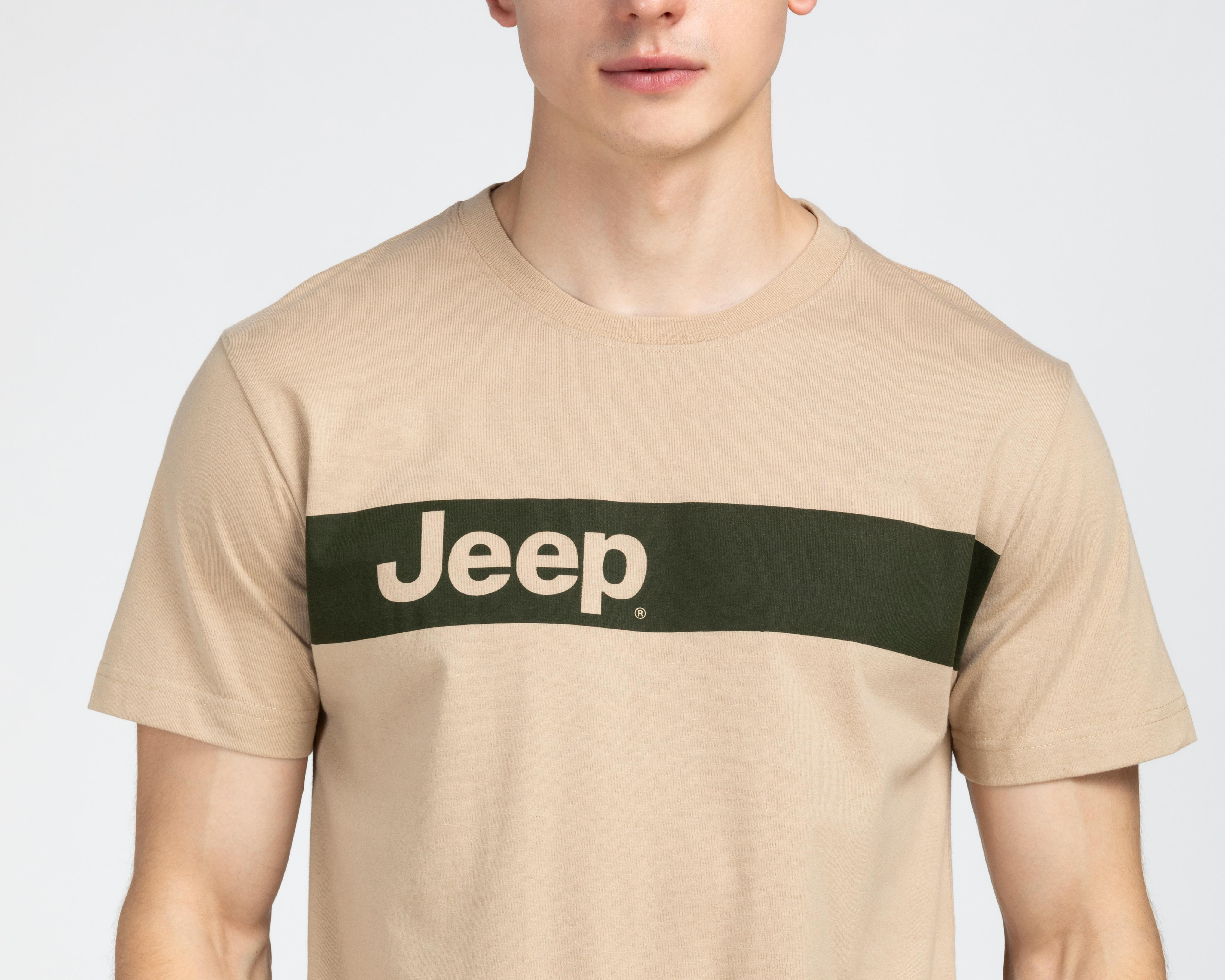 Foto 4 pulgar | Playera Jeep Cuello Redondo