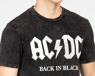 Foto 3 | Playera AC/DC Cuello Redondo