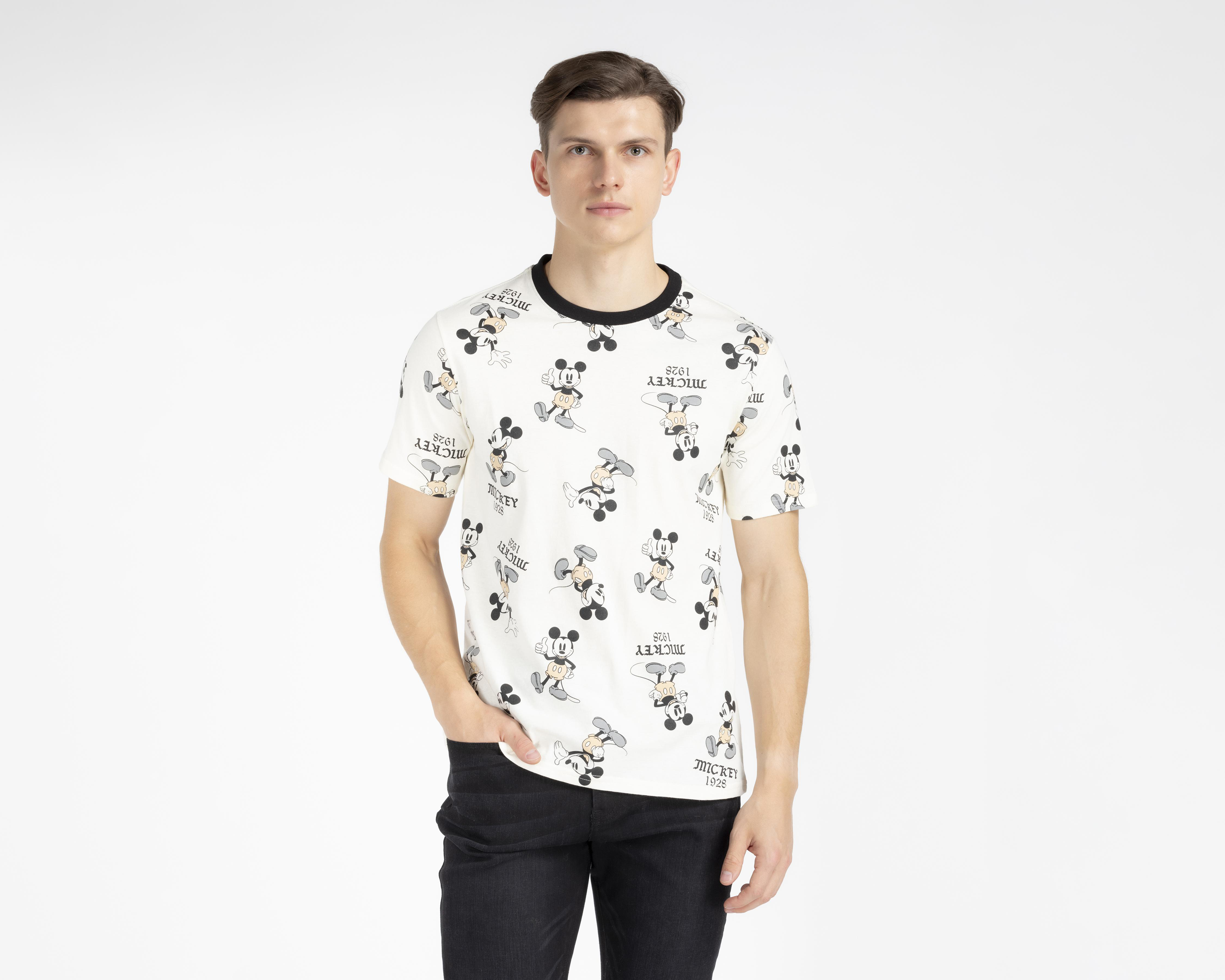 Foto 2 pulgar | Playera Disney Mickey Mouse Cuello Redondo para Hombre