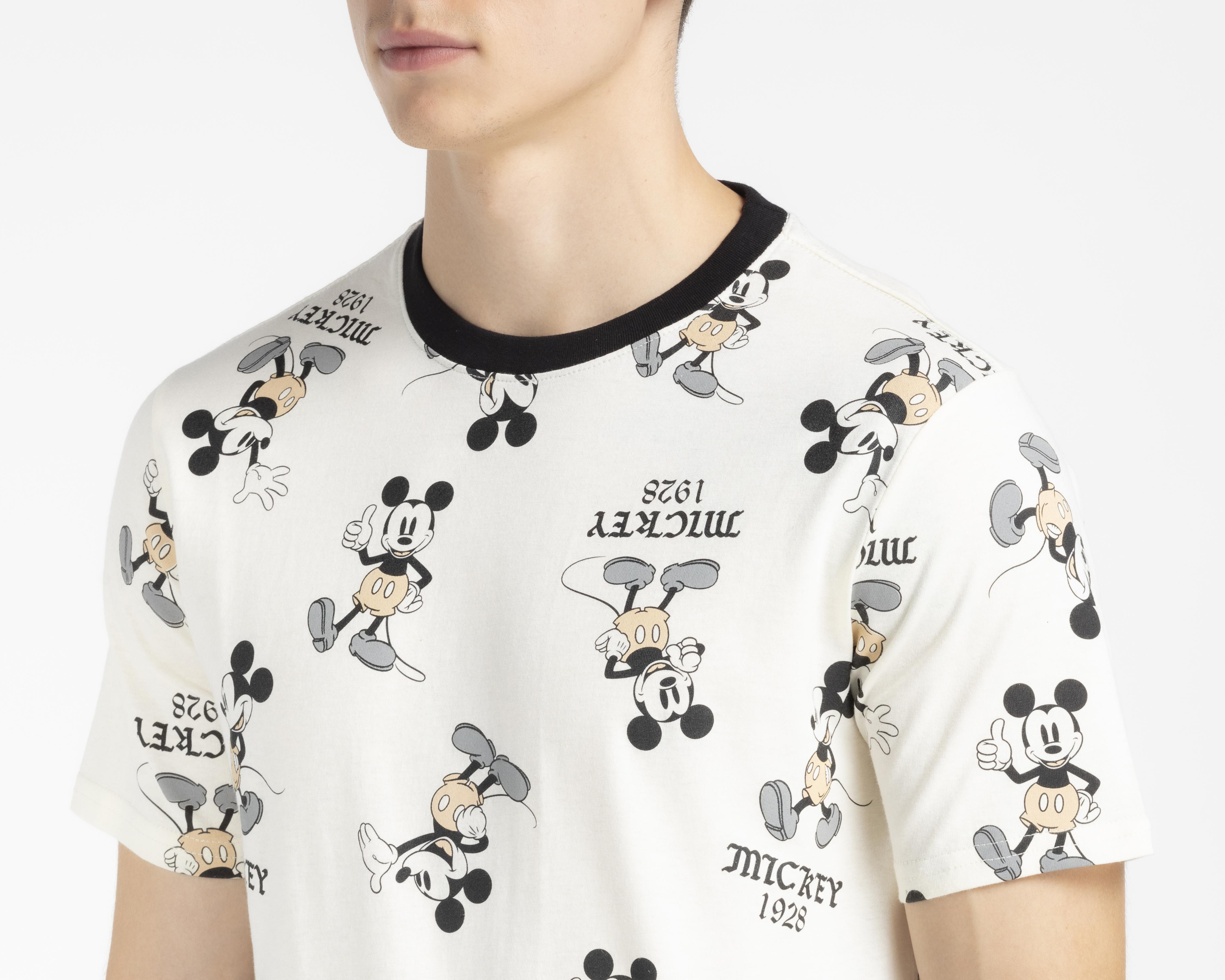 Foto 4 pulgar | Playera Disney Mickey Mouse Cuello Redondo para Hombre