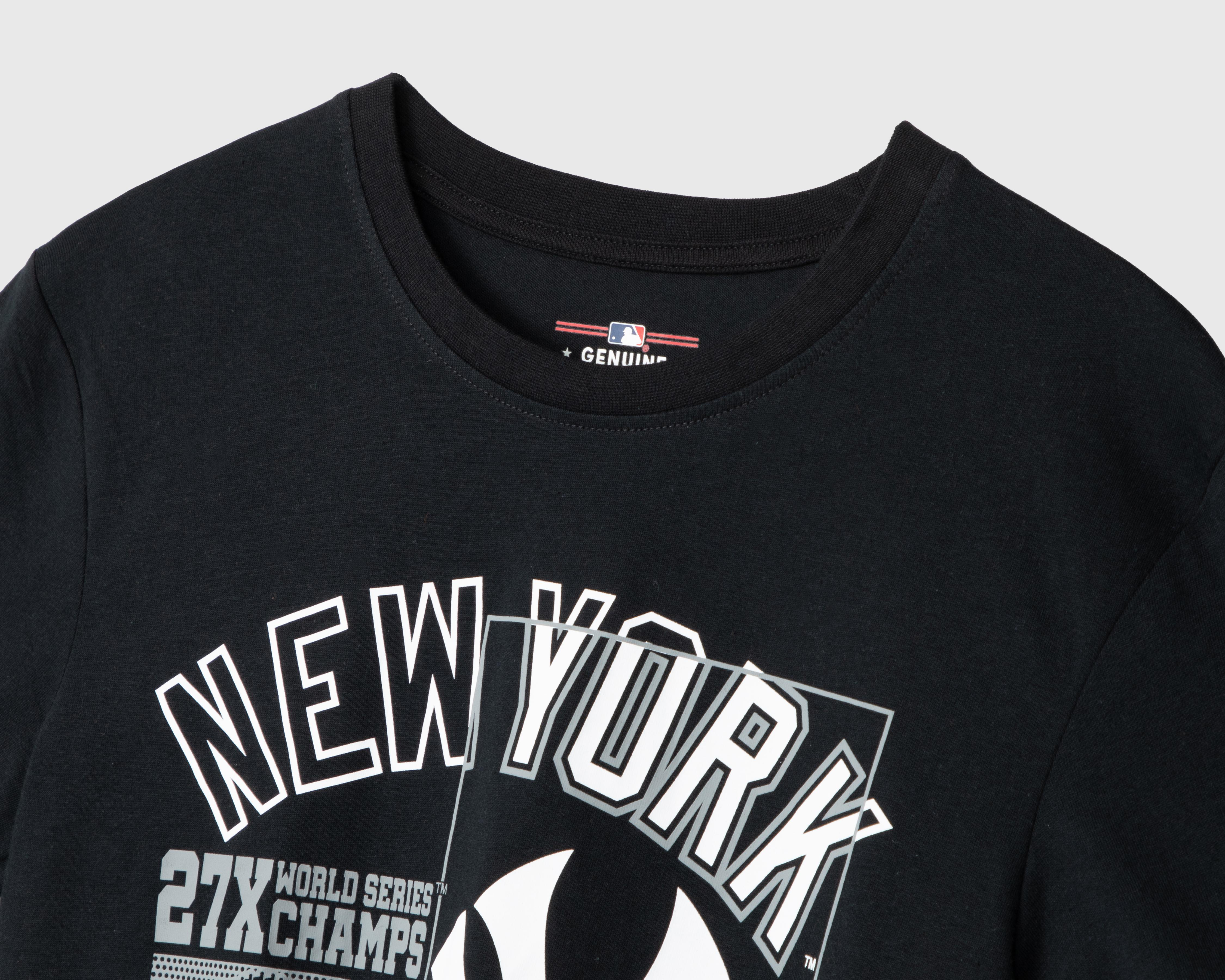 Foto 4 pulgar | Playera MLB NY Yankees Cuello Redondo