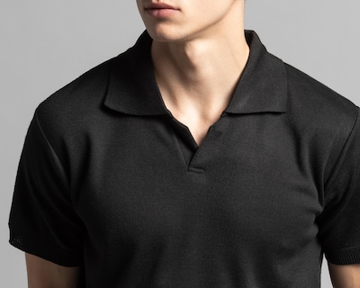 Foto 4 | Playera Polo Thinner Negra para Hombre