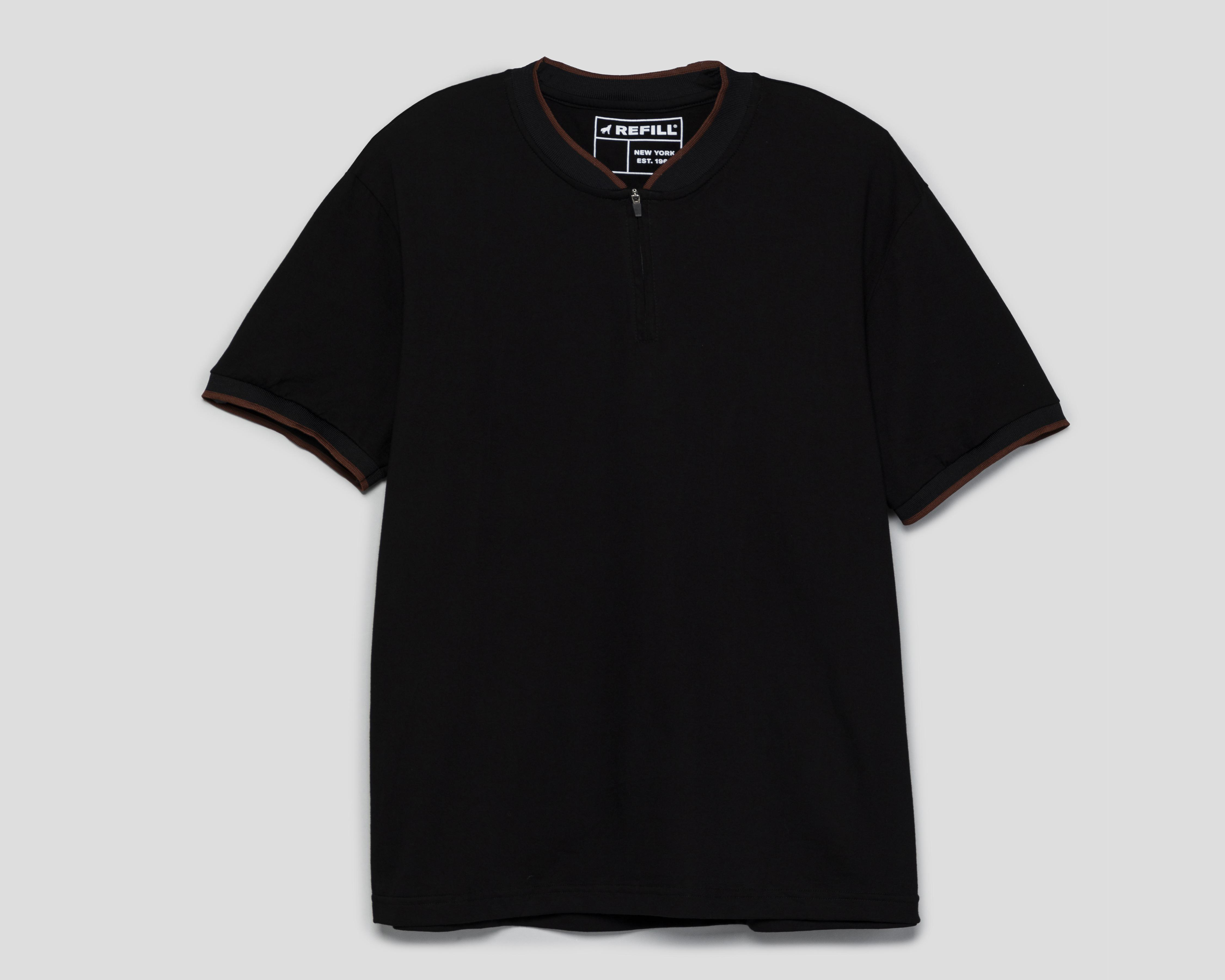 Foto 2 pulgar | Playera Polo Refill Cuello Henley para Hombre