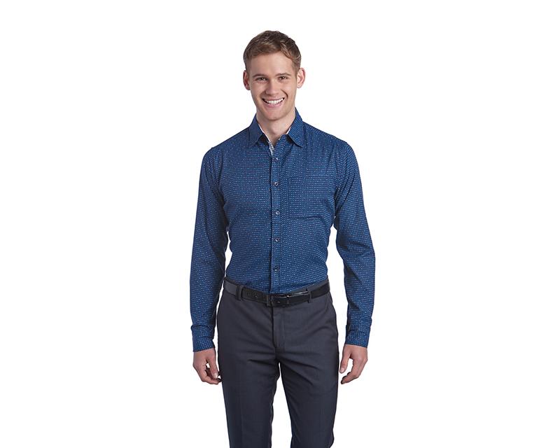 camisas azules para hombre