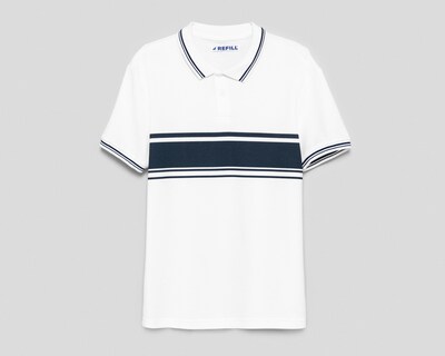 Foto 1 | Playera Polo Refill Blanca para Hombre