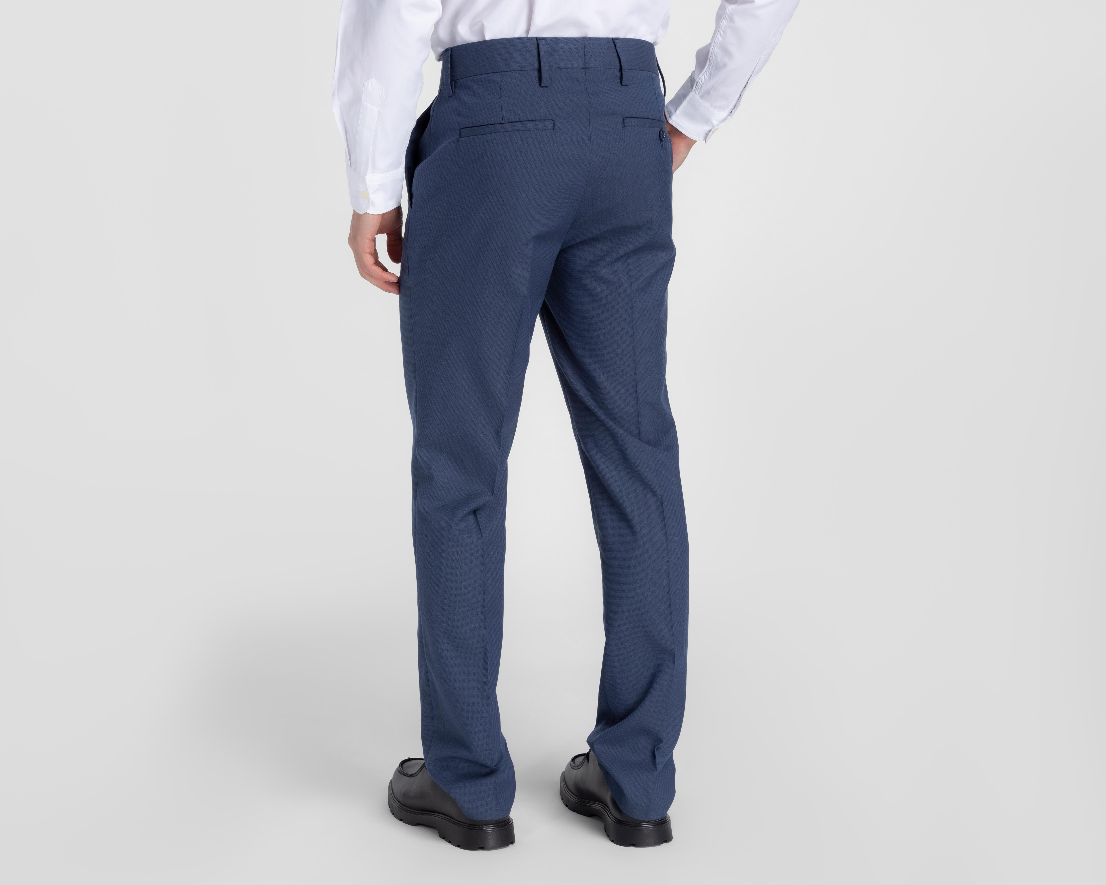 Foto 3 | Pantalón de Vestir Wall Street Azul para Hombre