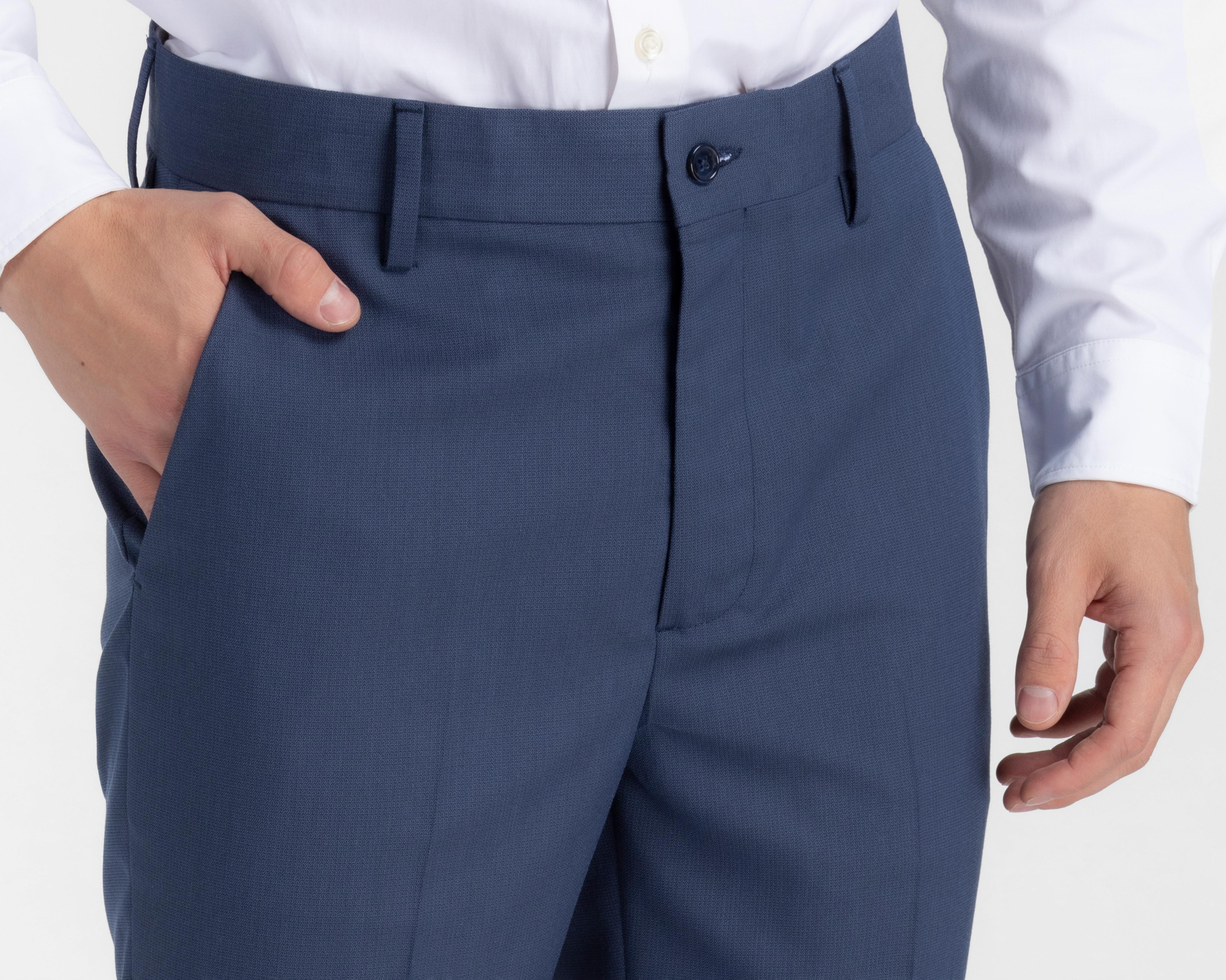 Foto 5 pulgar | Pantalón de Vestir Wall Street Azul para Hombre
