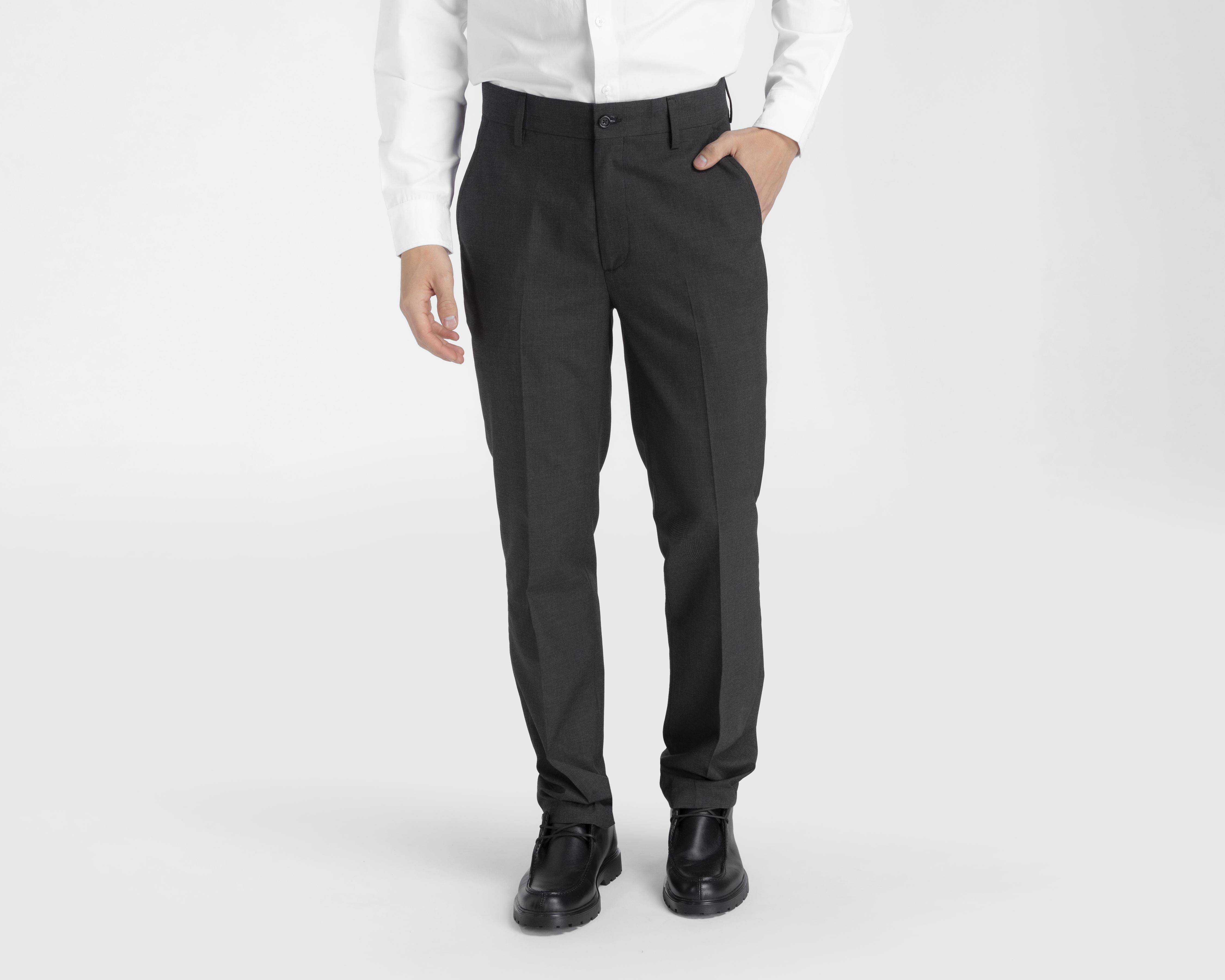 Foto 2 pulgar | Pantalón de Vestir Wall Street a Cuadros para Hombre