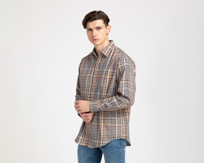 Foto 1 | Camisa Casual Porto Sur Regular Fit a Cuadros