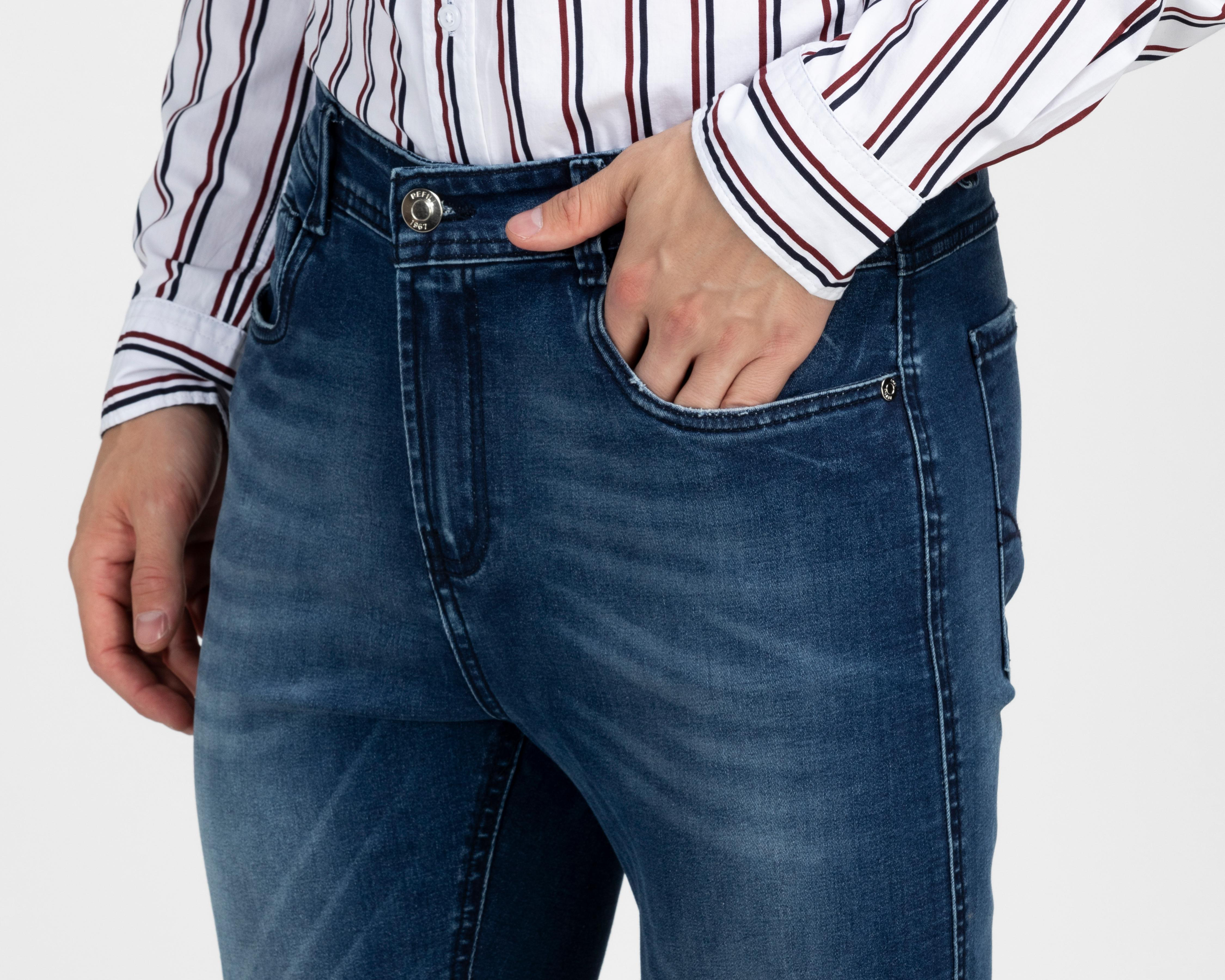 Foto 4 | Jeans Skinny Refill para Hombre