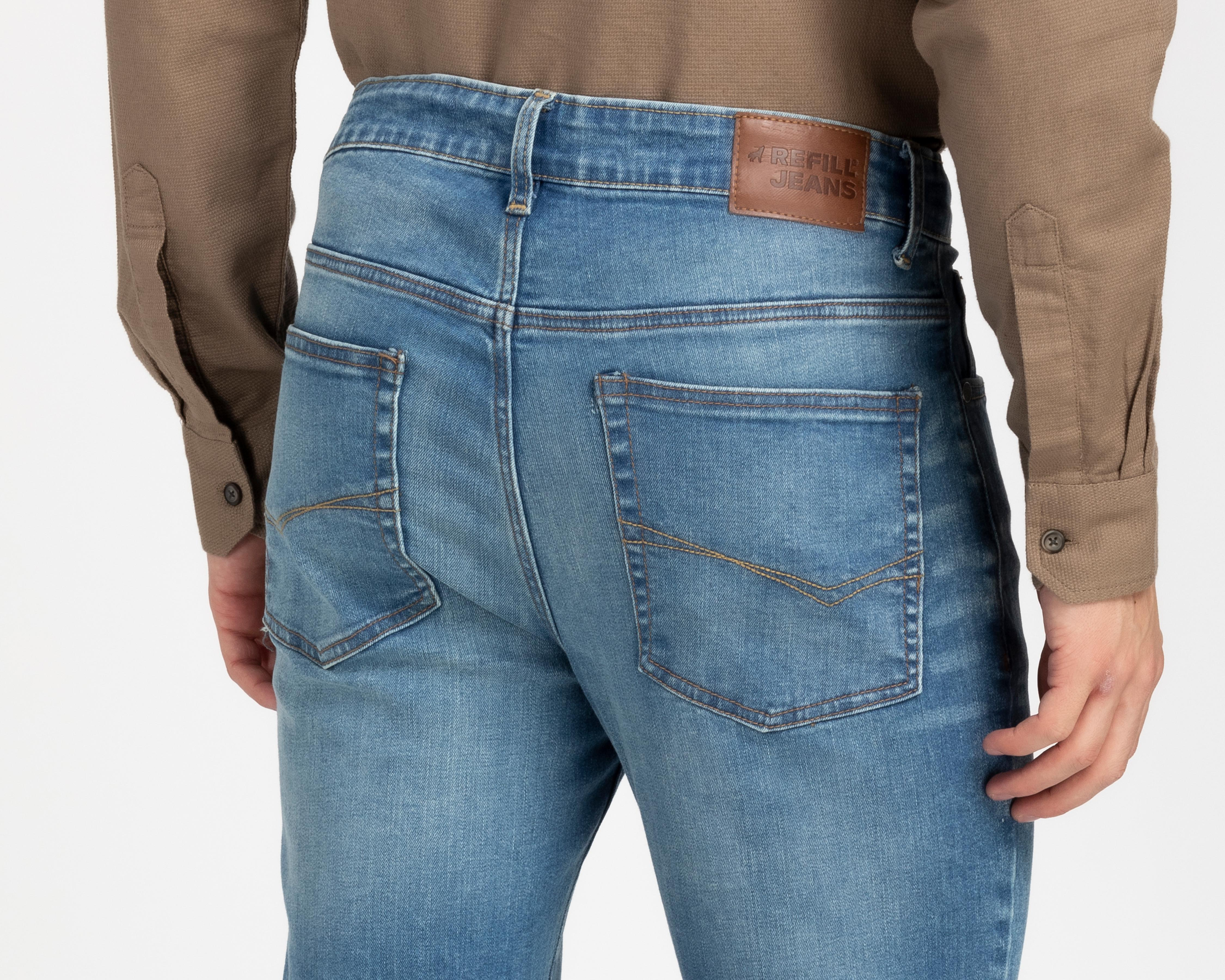 Foto 6 pulgar | Jeans Slim Refill para Hombre