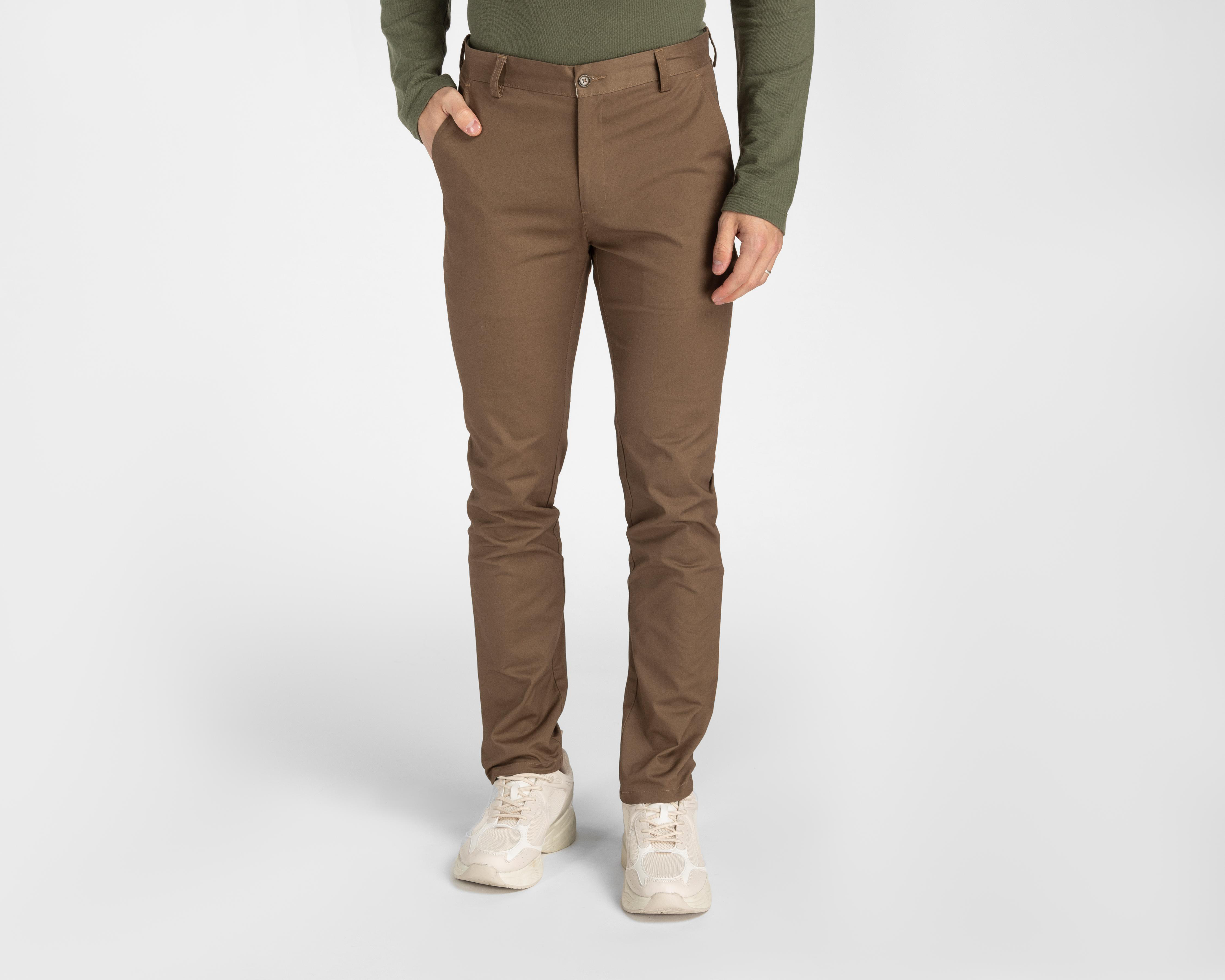 Pantalón Chino Porto Sur Café para Hombre