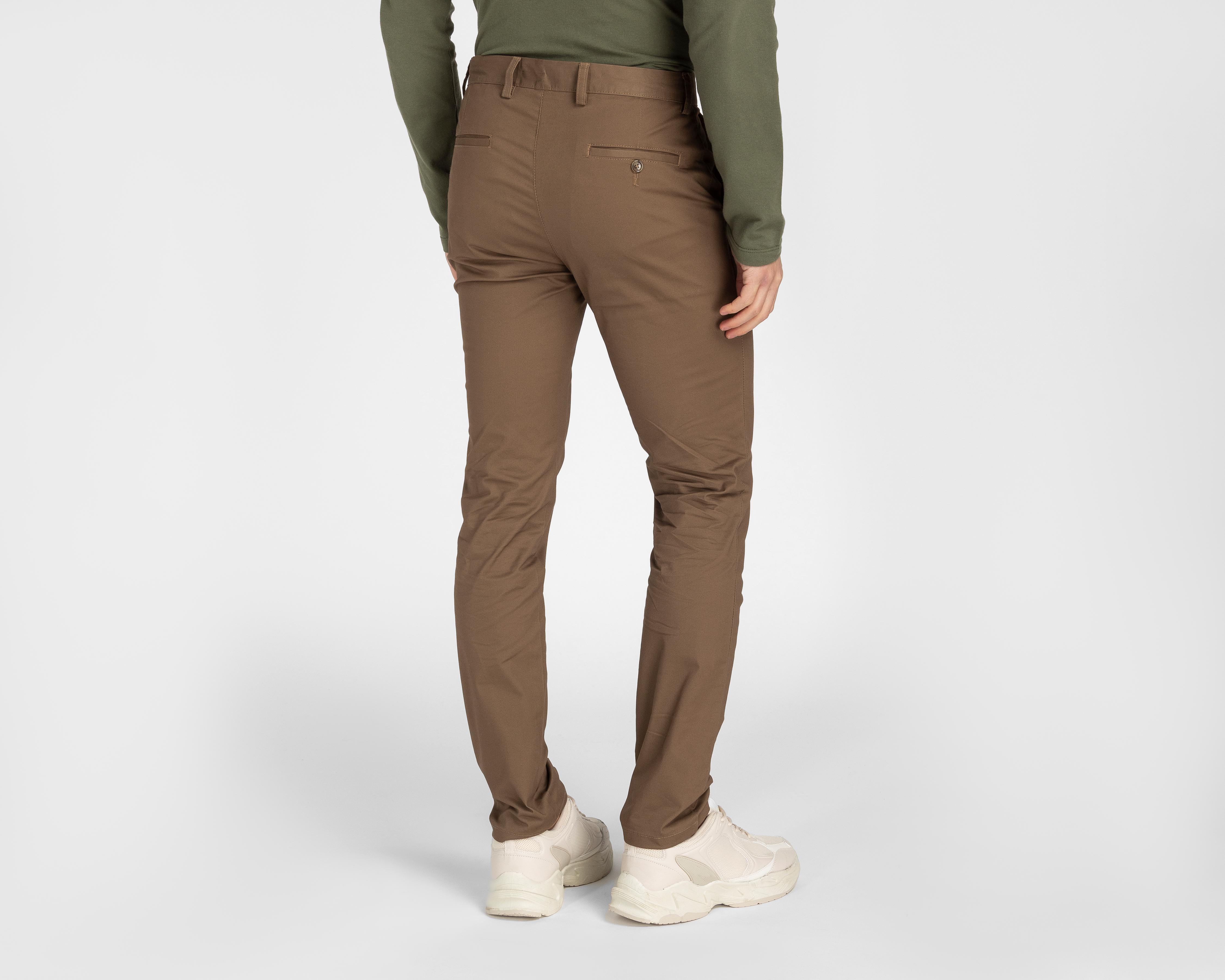 Foto 4 pulgar | Pantalón Chino Porto Sur Café para Hombre