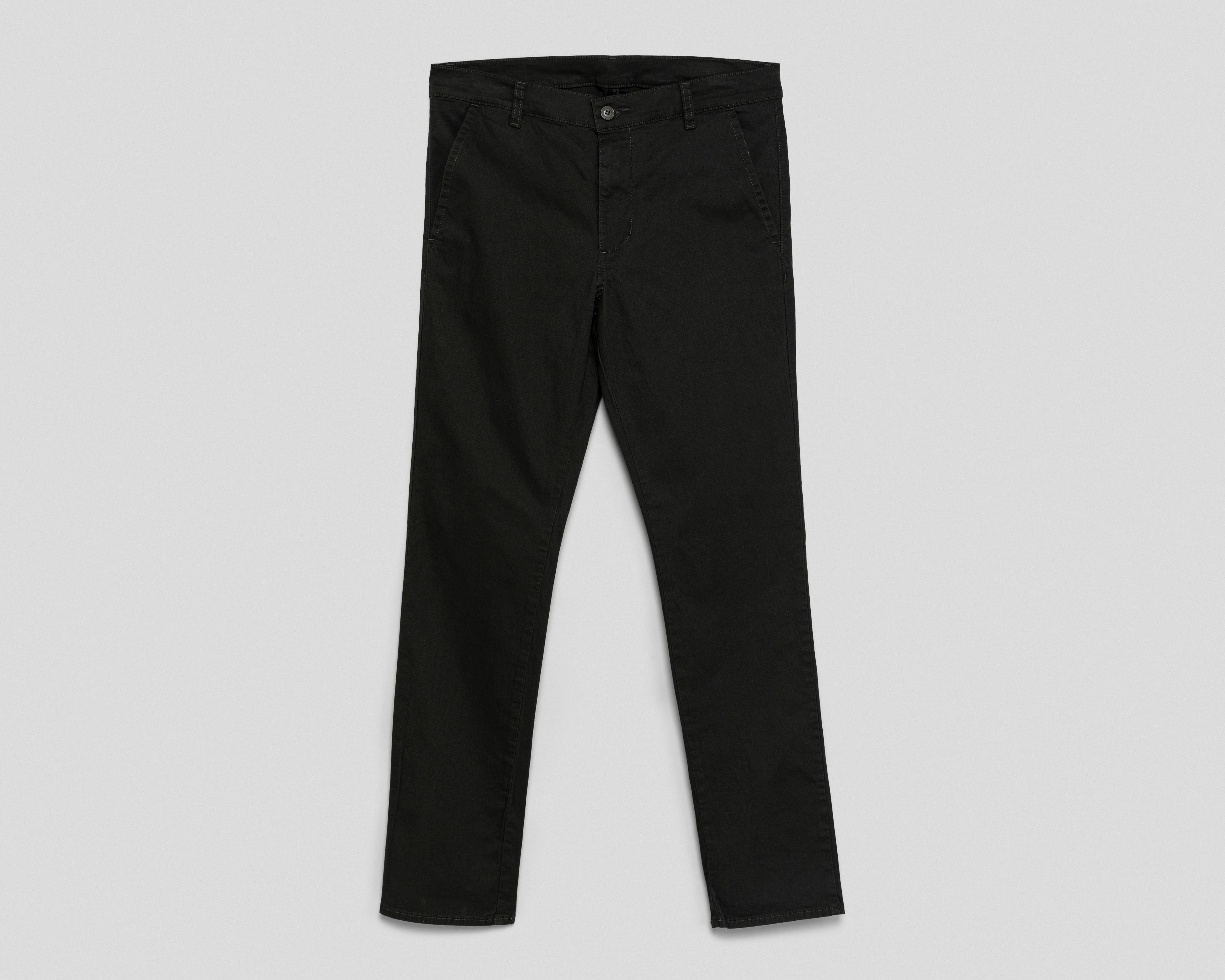 Foto 2 pulgar | Pantalón Chino Oggi Negro para Hombre