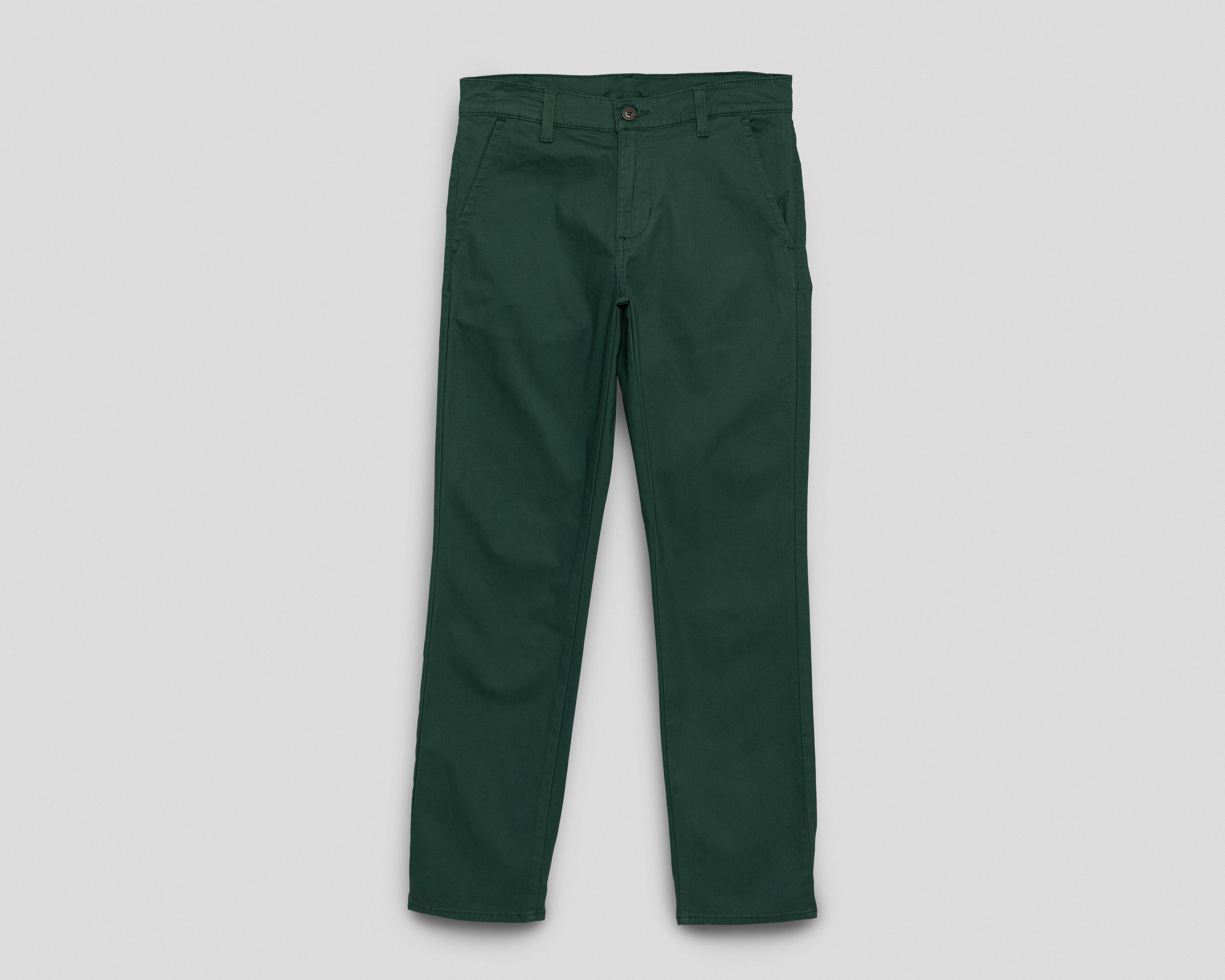Foto 2 pulgar | Pantalón Chino Oggi Verde para Hombre