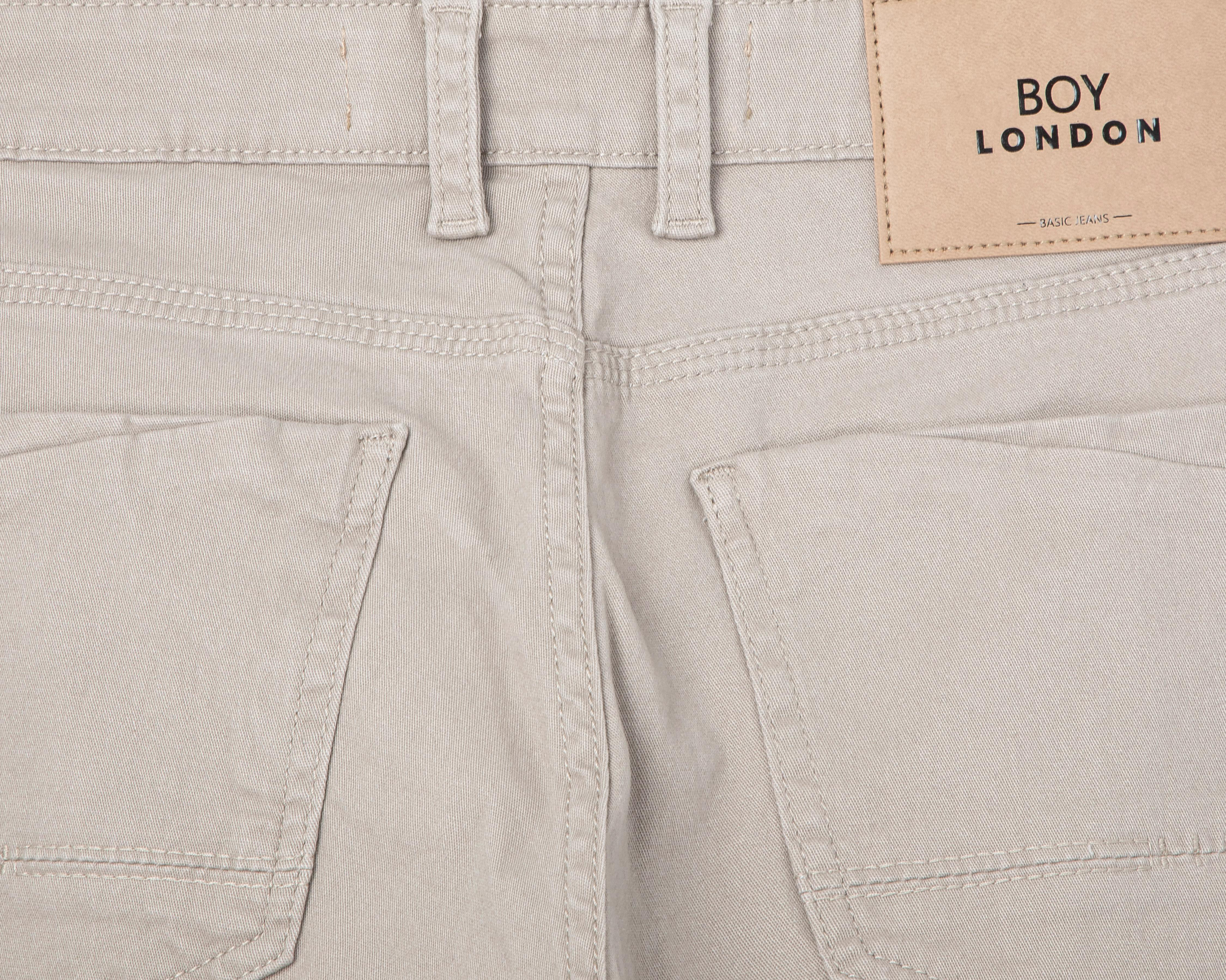 Foto 5 pulgar | Pantalón Chino Boy London Gris para Hombre