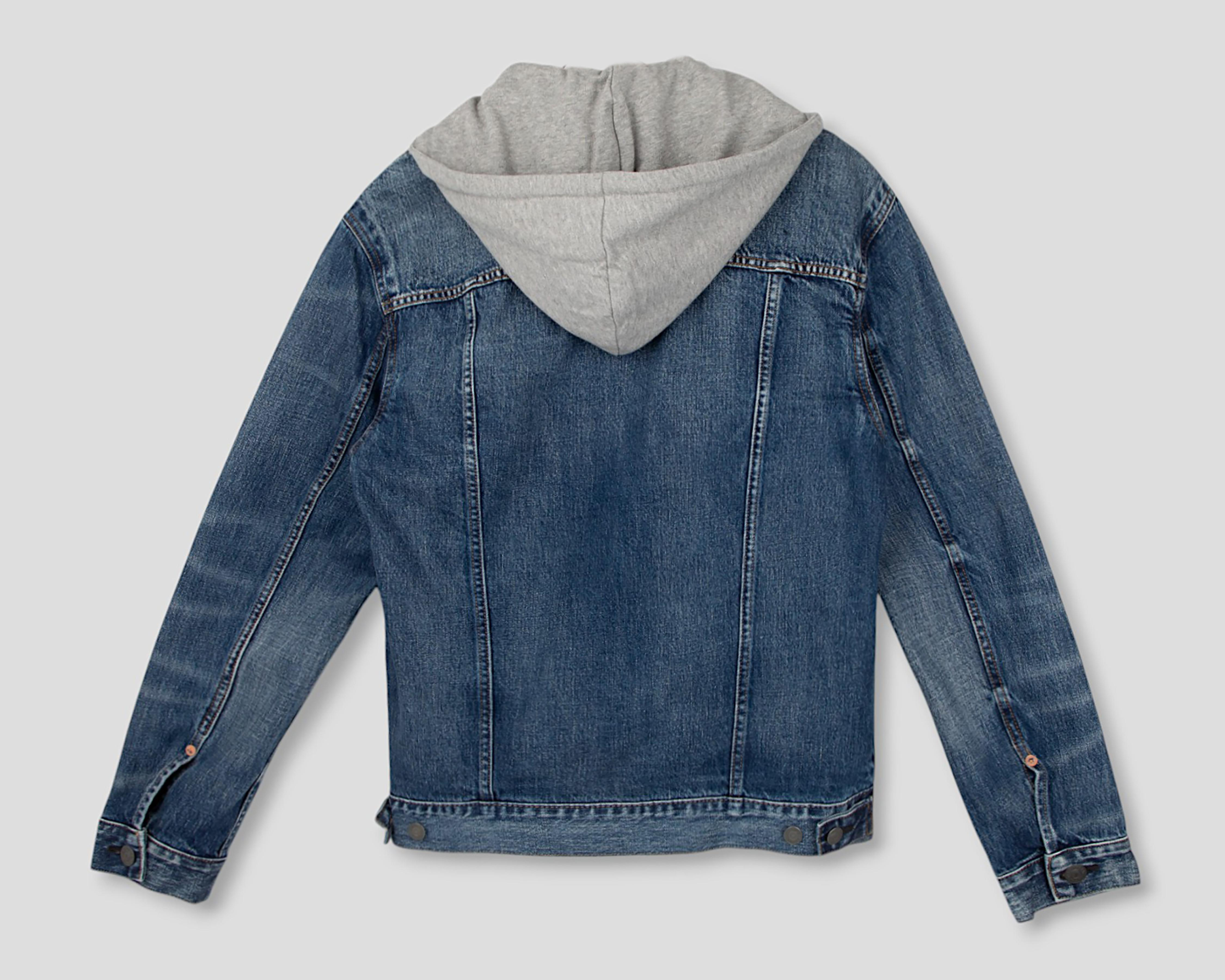 Foto 3 pulgar | Chamarra American Eagle Trucker de Mezclilla