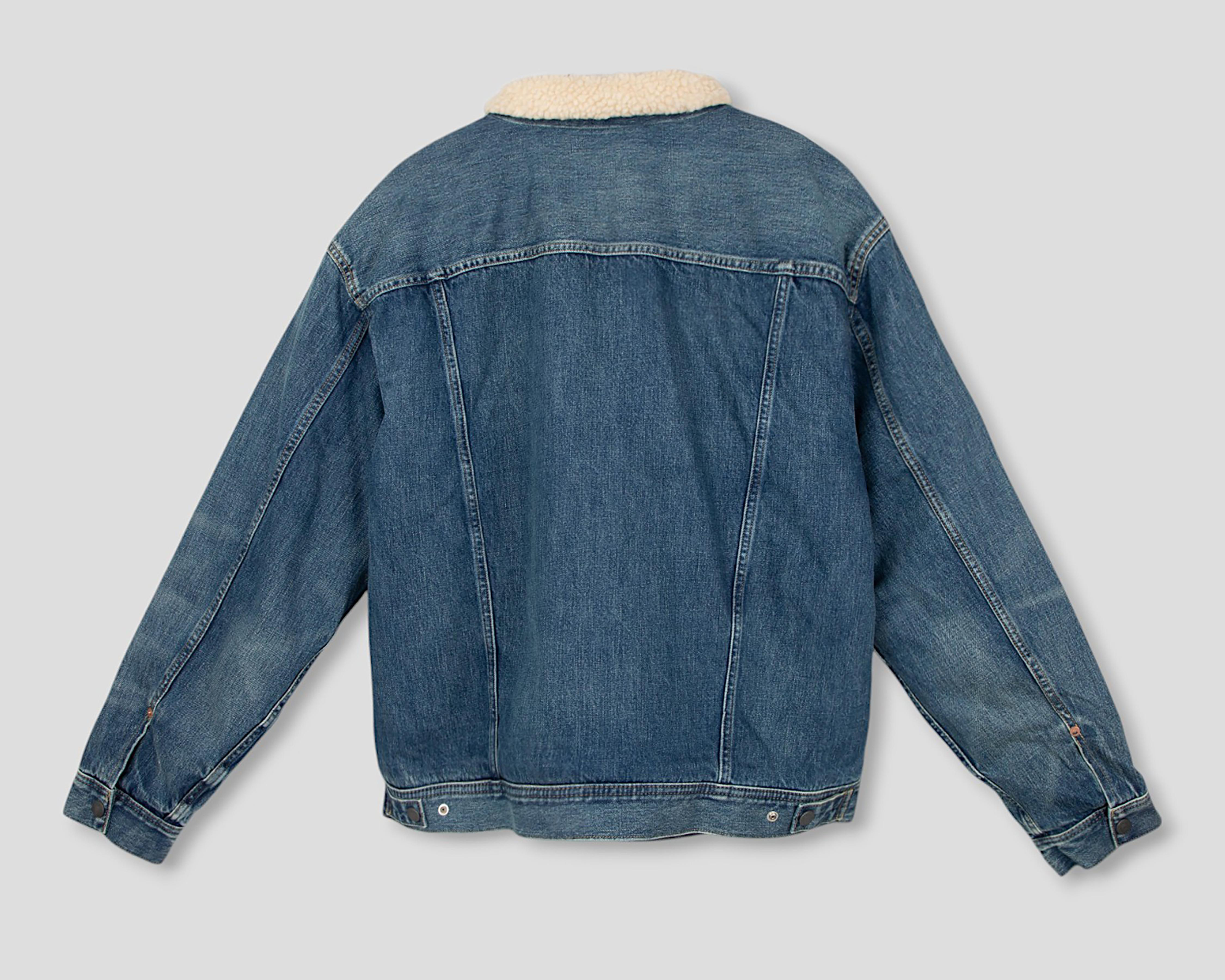 Foto 3 pulgar | Chamarra American Eagle Trucker de Mezclilla