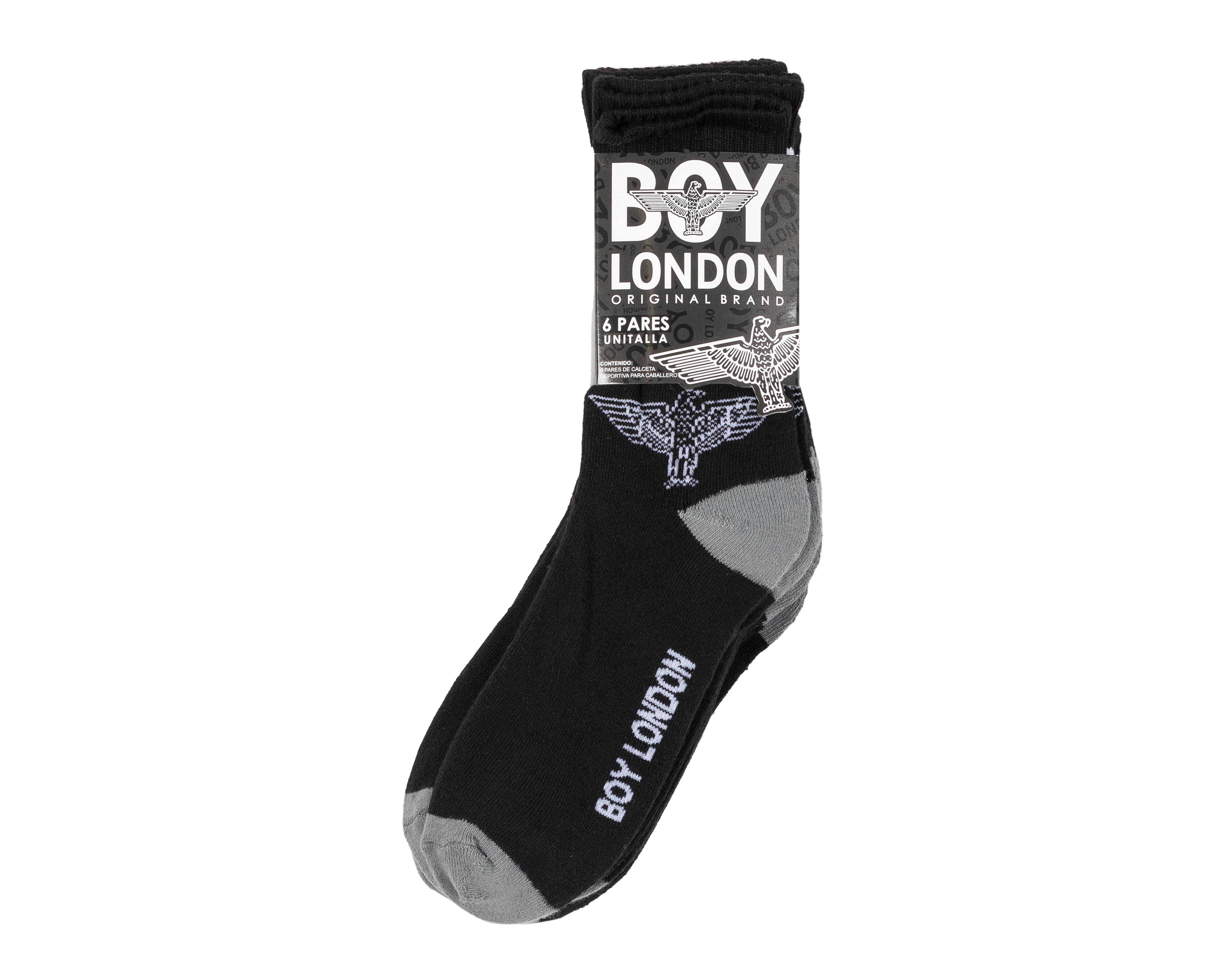 Foto 4 pulgar | Calcetas Deportivas Boy London para Hombre 6 Pares