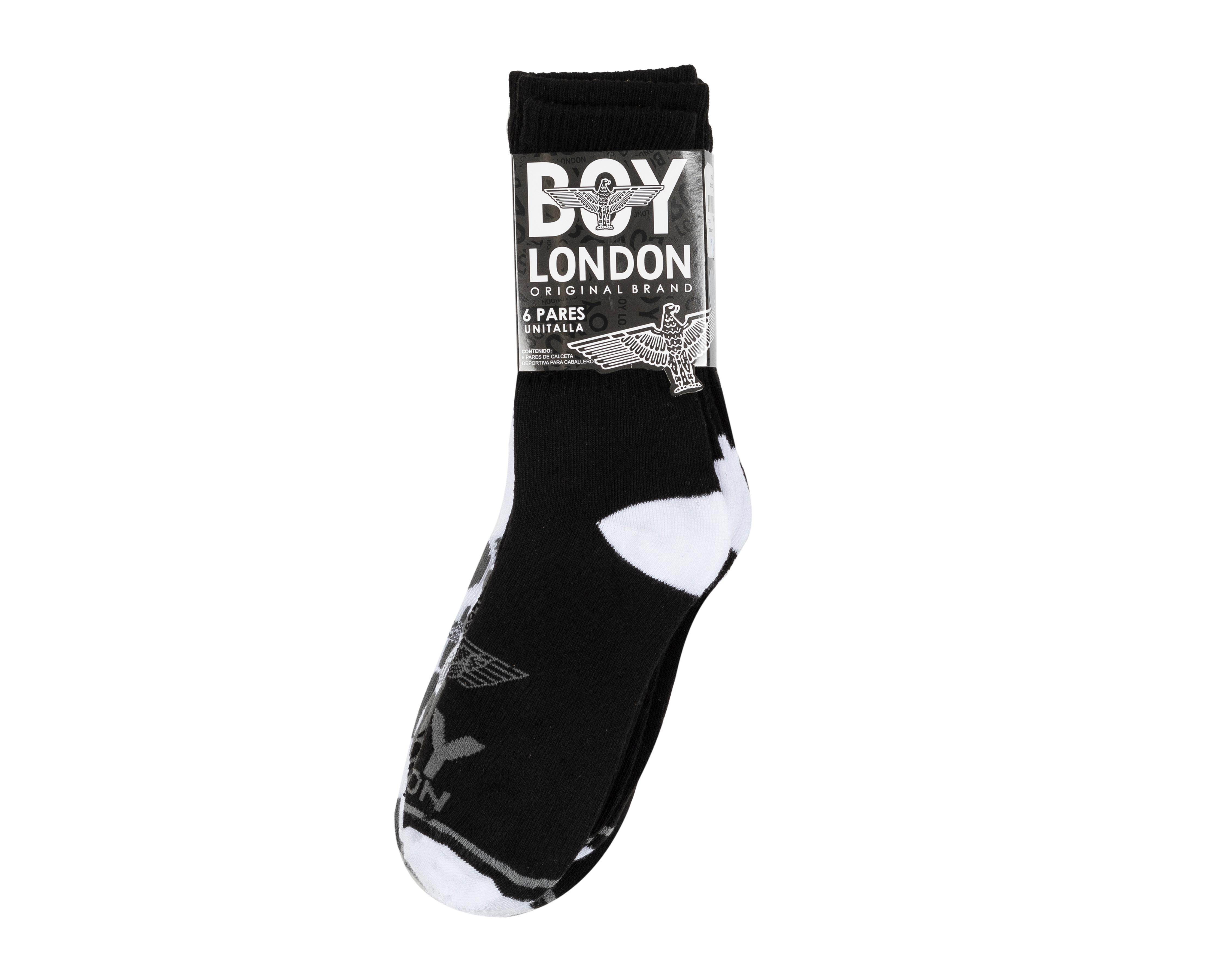 Foto 4 pulgar | Calcetas Deportivas Boy London para Hombre 6 Pares