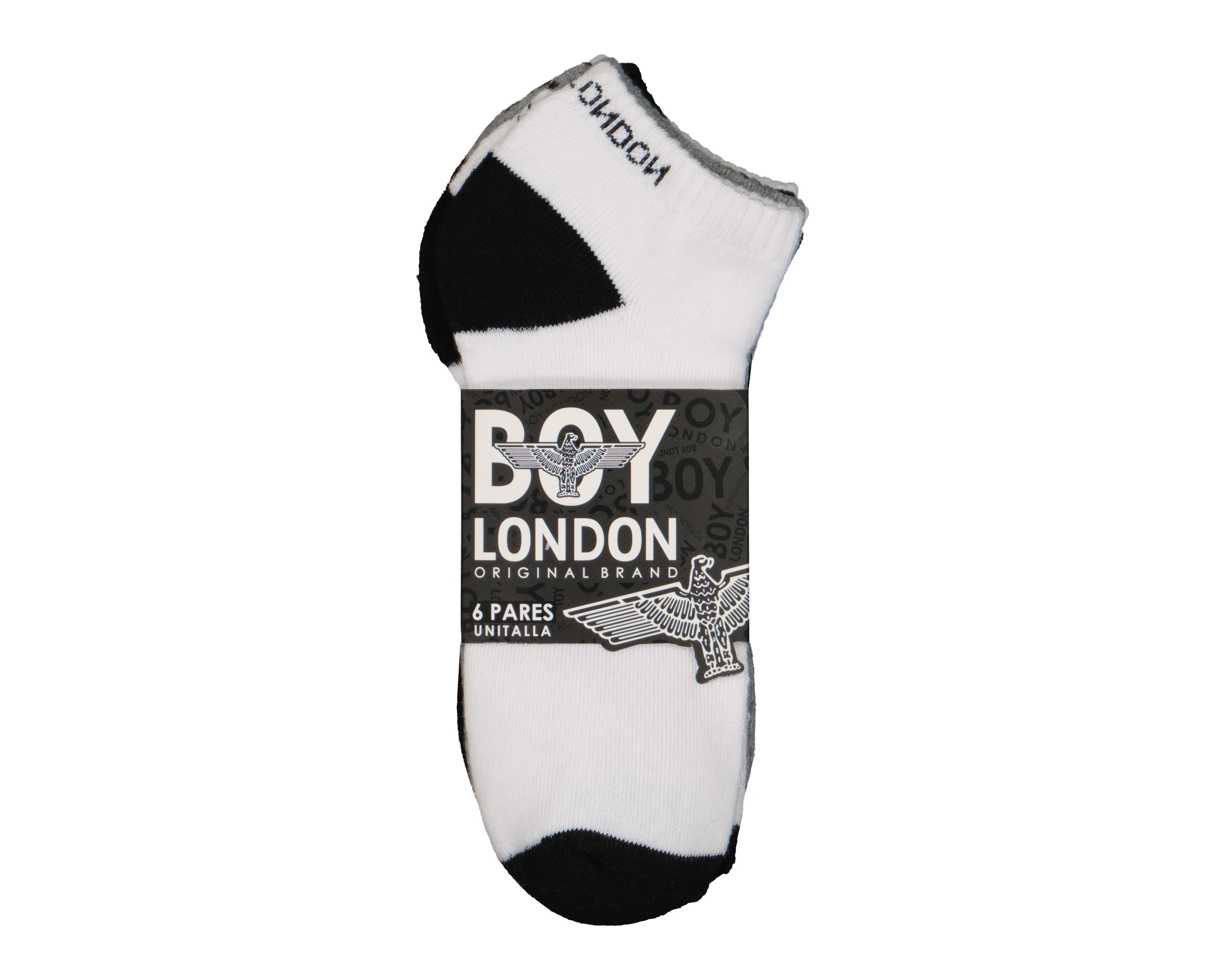 Foto 4 pulgar | Calcetas Cortas Boy London para Hombre 6 Pares