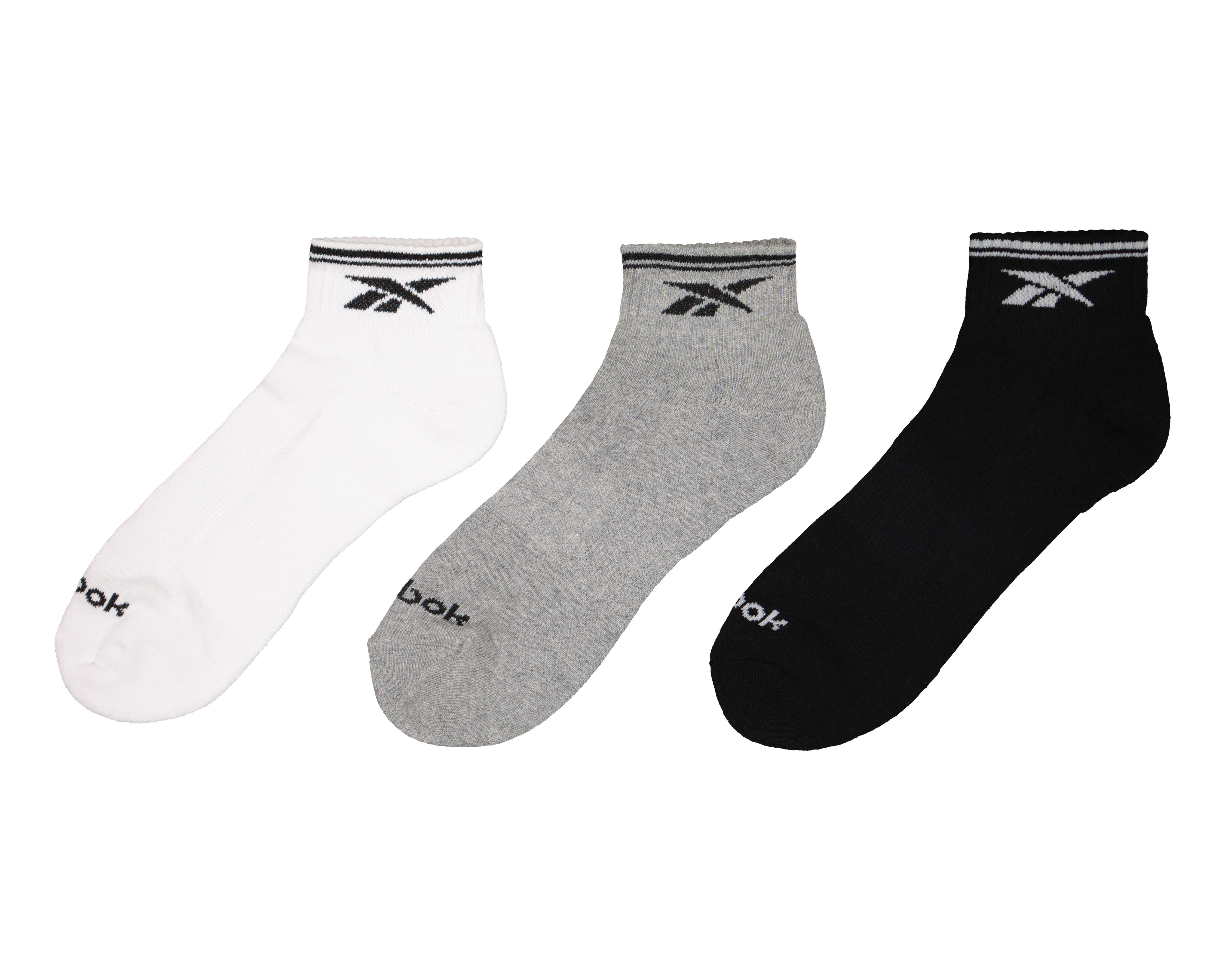 Calcetas Cortas Deportivas Reebok para Hombre 3 Pares $169