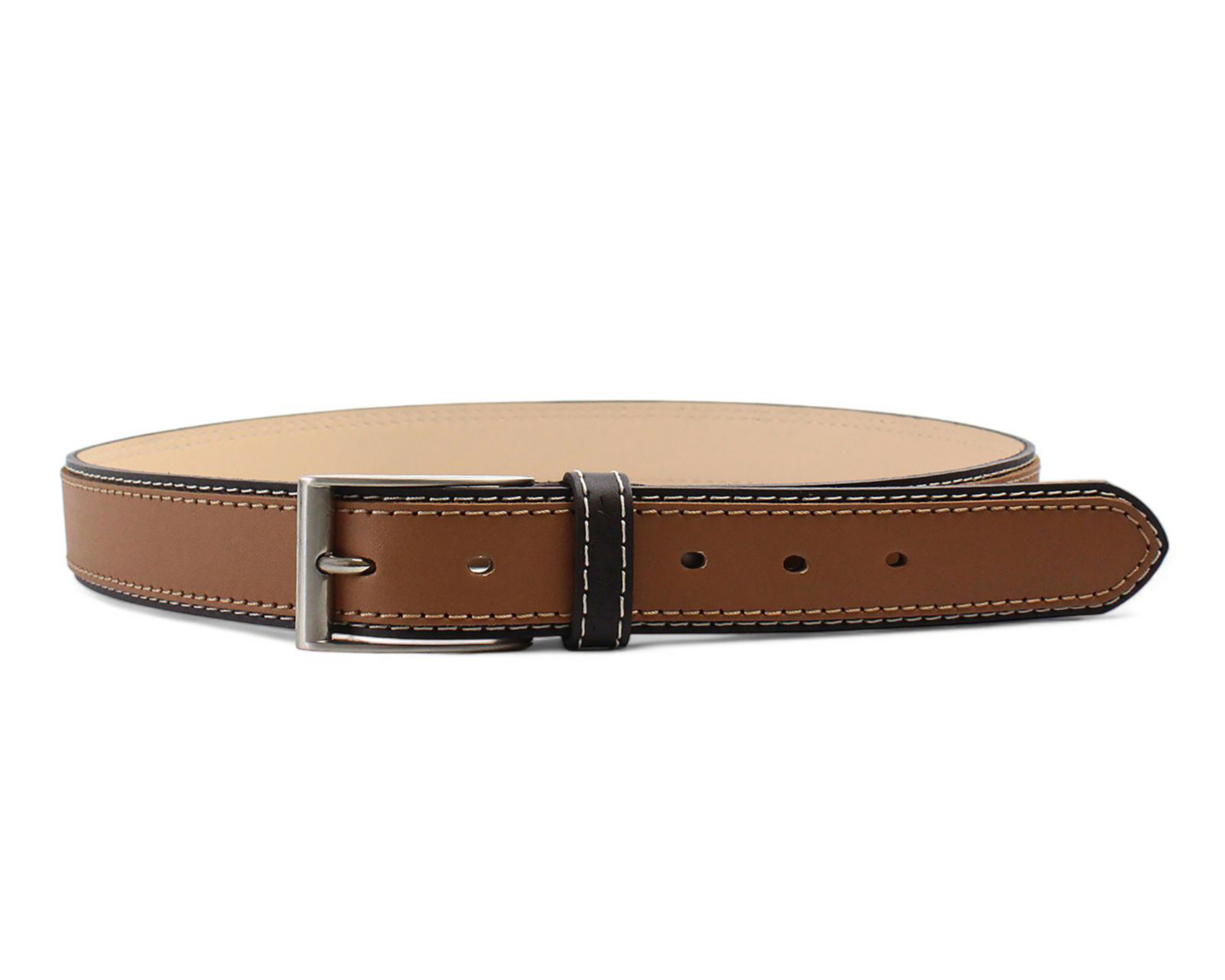 Foto 1 | Cinturón de Piel para Hombre Michel Domit Café