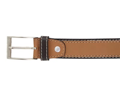 Foto 3 | Cinturón de Piel para Hombre Michel Domit Café