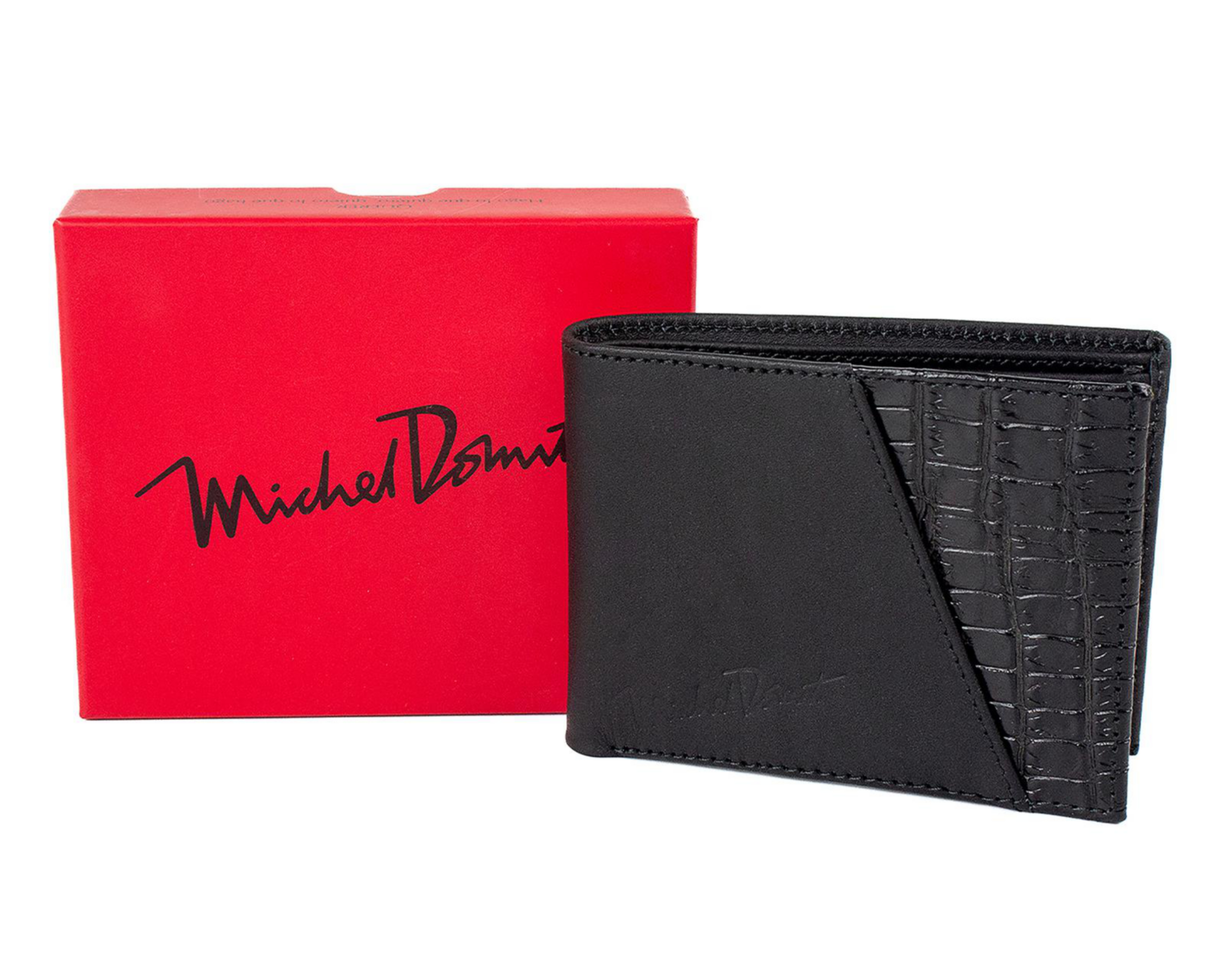 Foto 1 | Cartera de Piel para Hombre Michel Domit Negra