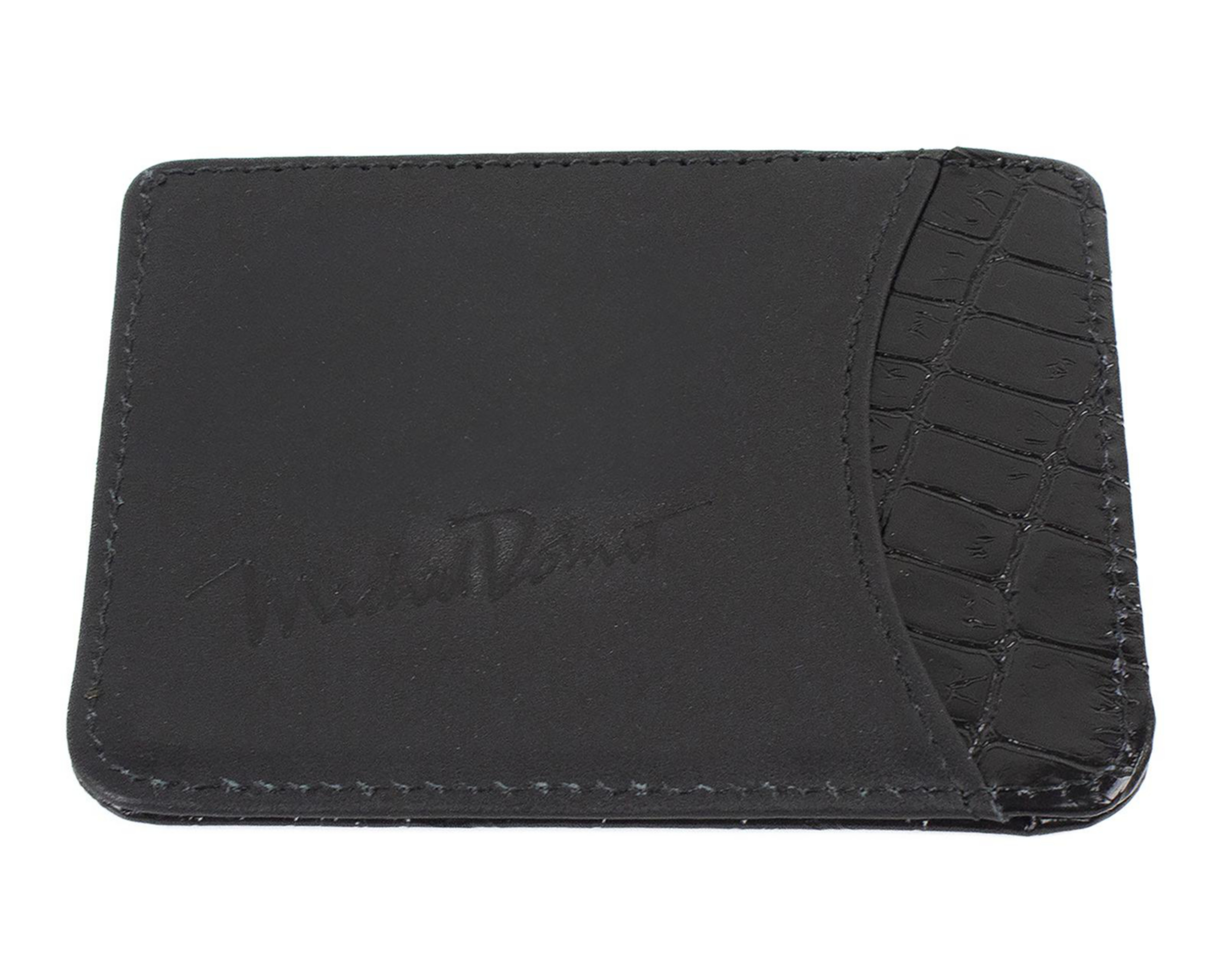 Foto 6 pulgar | Tarjetero de Piel para Hombre Michel Domit Negro