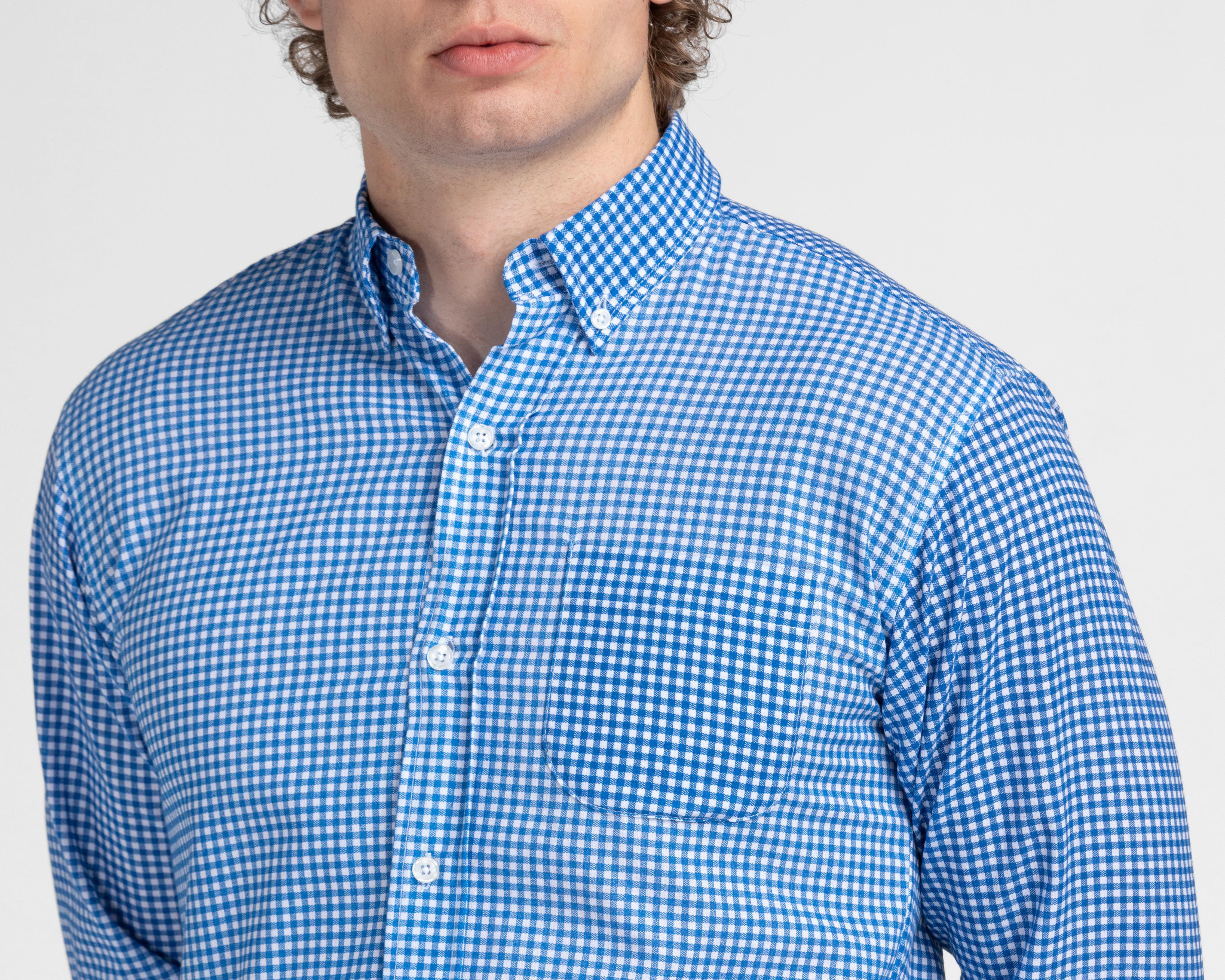 Foto 3 | Camisa Casual Porto Sur Regular Fit a Cuadros