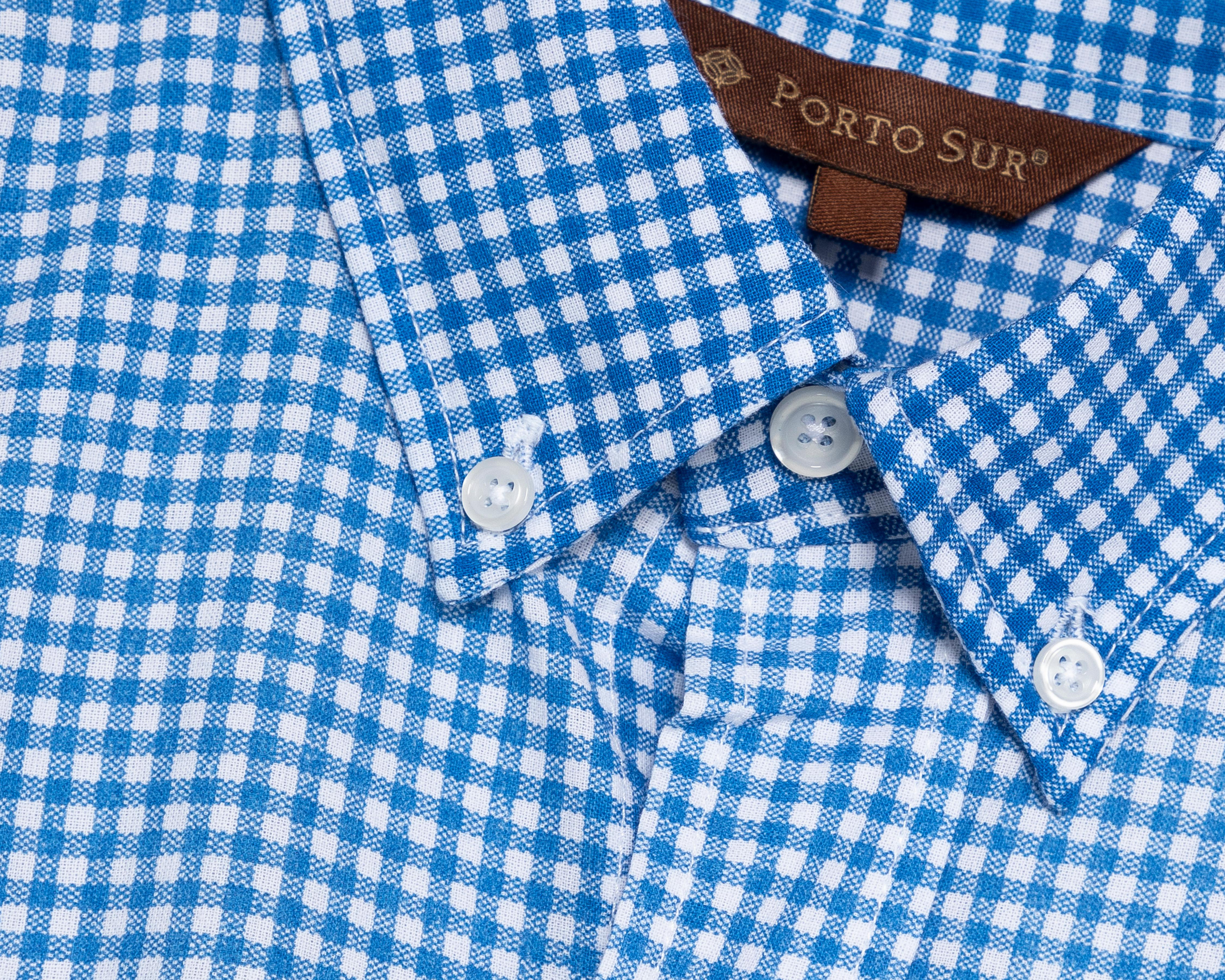 Foto 5 pulgar | Camisa Casual Porto Sur Regular Fit a Cuadros