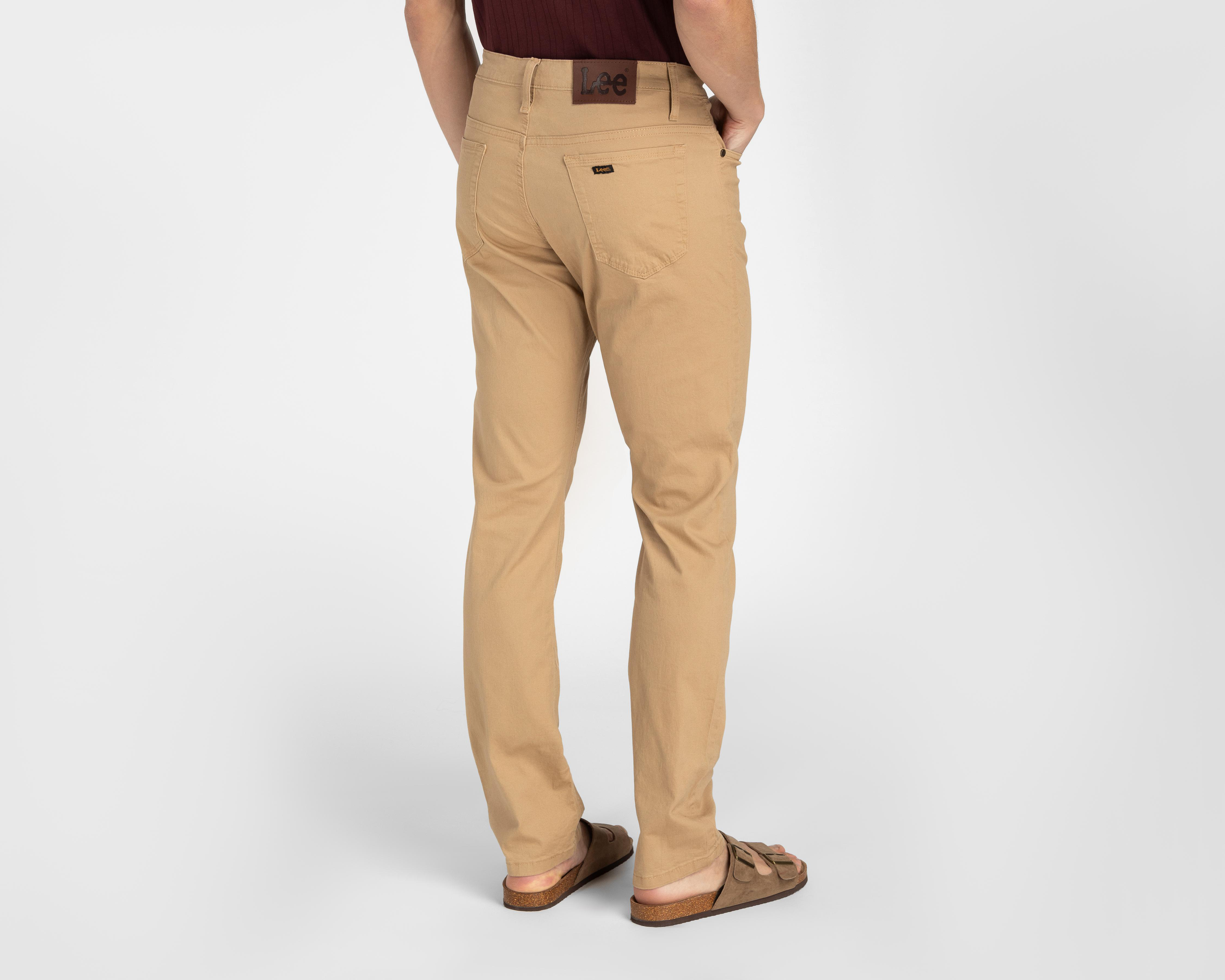 Foto 4 pulgar | Pantalón de Gabardina Lee Camel para Hombre